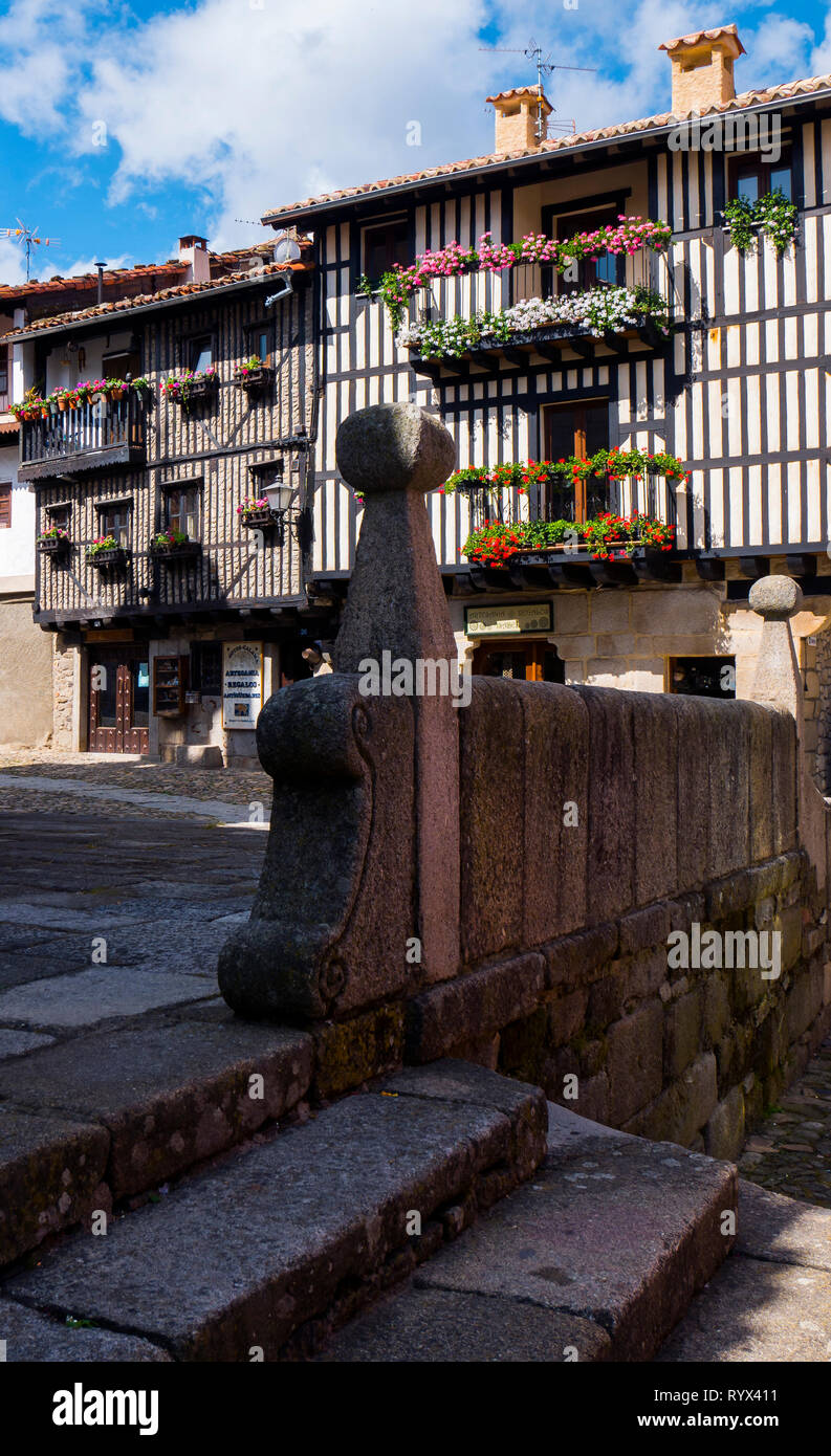 Arquitectura tradicional de La Alberca. Sierra de Francia. Salamanca. Castilla León. España. Stockfoto