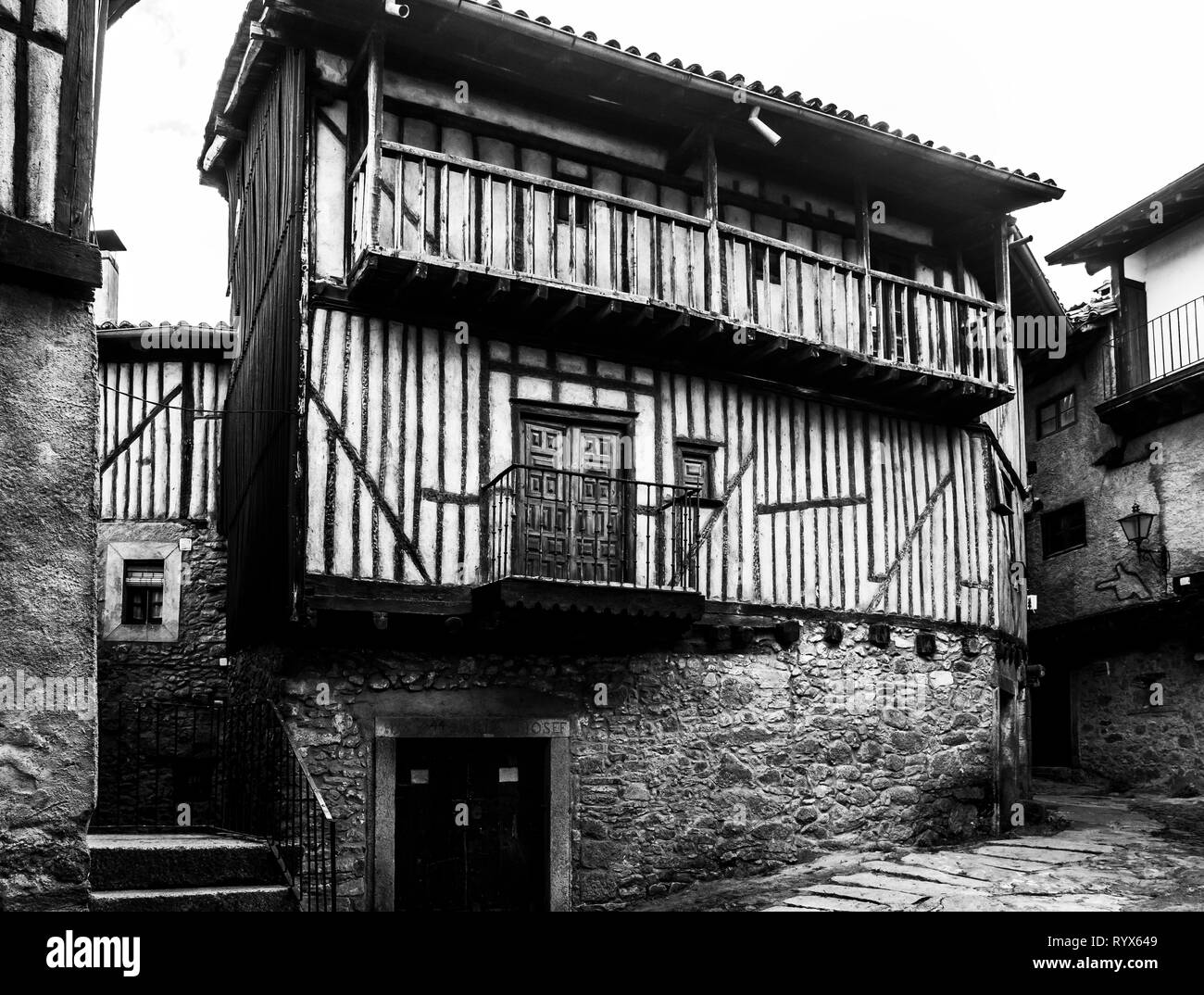 Arquitectura tradicional. La Alberca. Sierra de Francia. Salamanca. Castilla León. España. Stockfoto