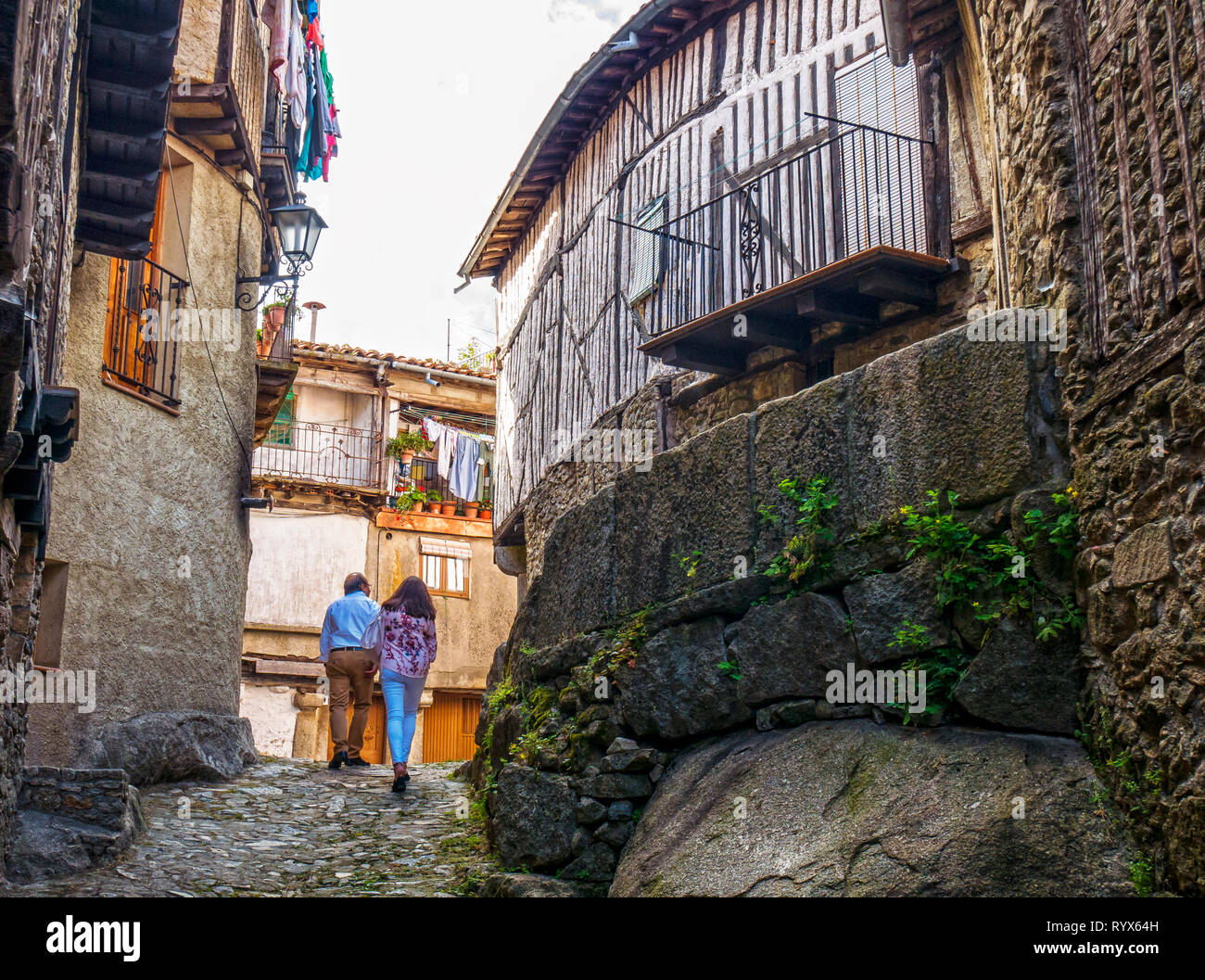 Arquitectura tradicional. La Alberca. Sierra de Francia. Salamanca. Castilla León. España. Stockfoto