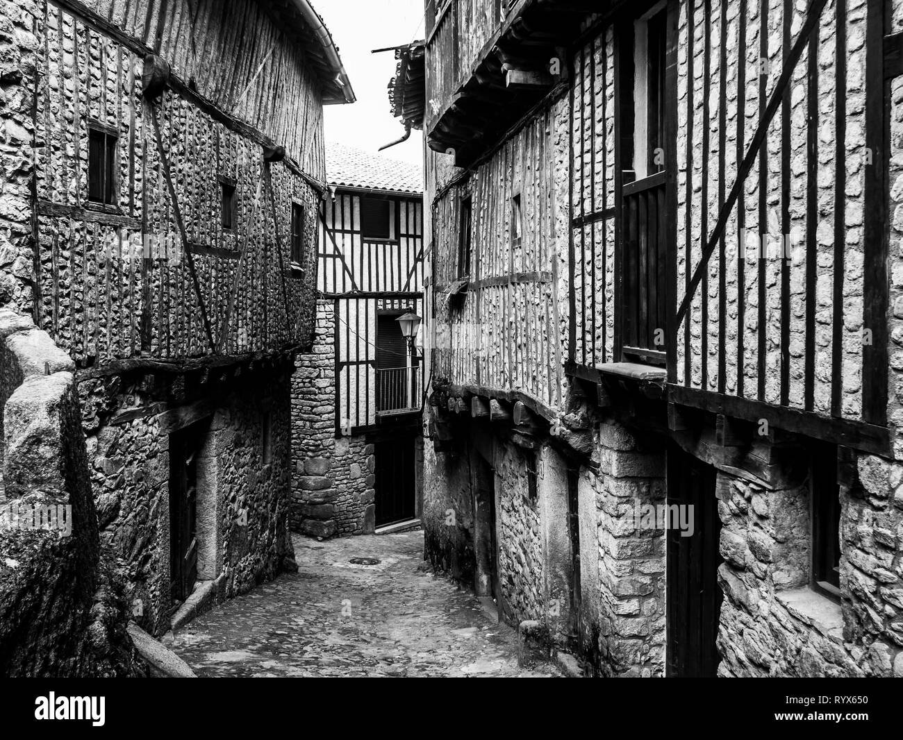Arquitectura tradicional. La Alberca. Sierra de Francia. Salamanca. Castilla León. España. Stockfoto