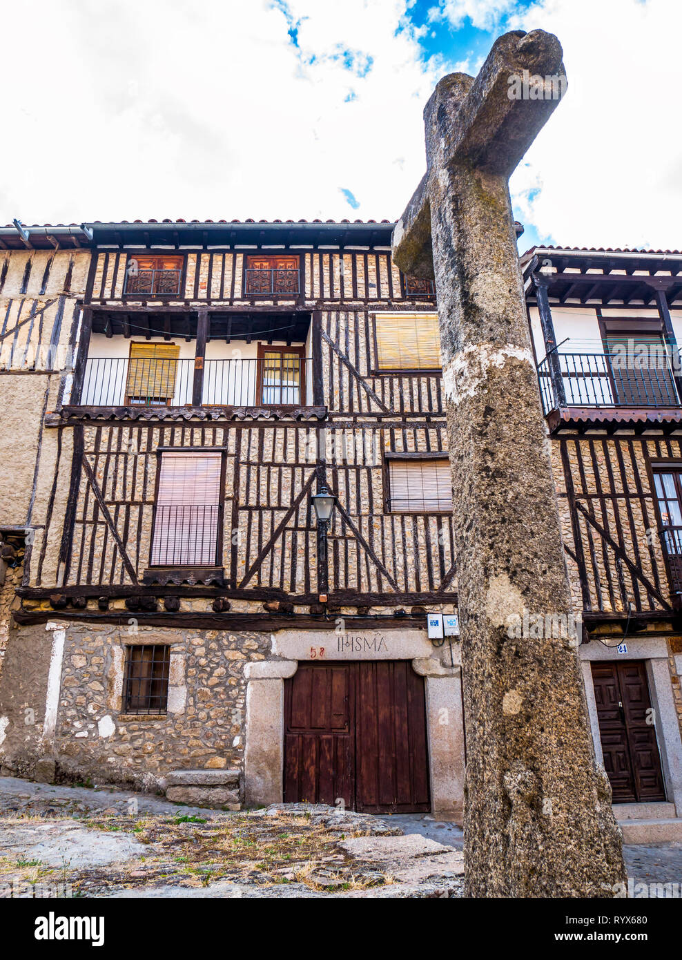 Arquitectura tradicional. La Alberca. Sierra de Francia. Salamanca. Castilla León. España. Stockfoto