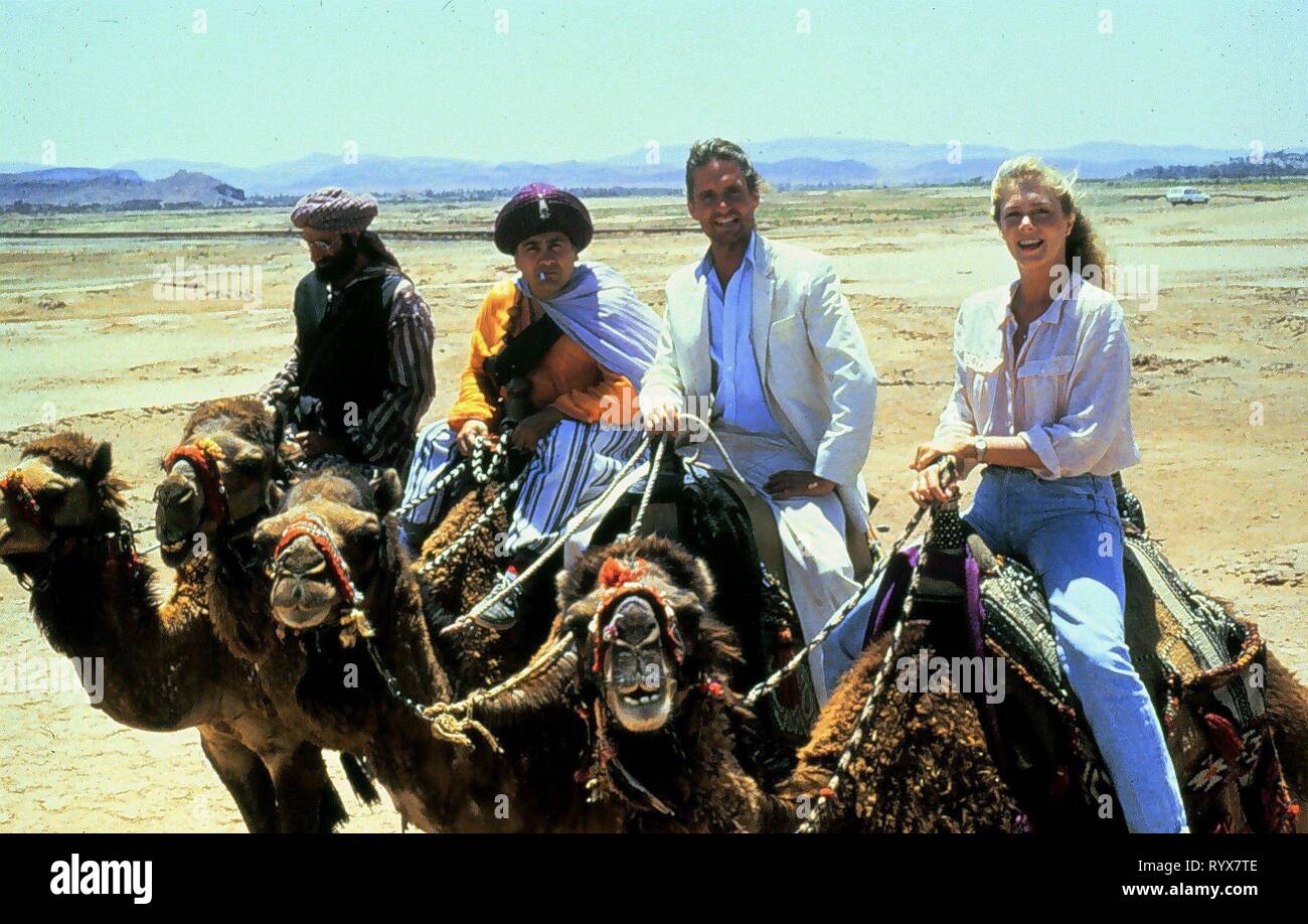 EISENBERG, DEVITO, Douglas, Turner, THE JEWEL OF THE NILE, 1985 Stockfoto