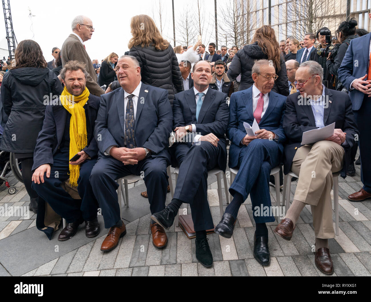 New York, NY - 15. März 2019: Hudson Yards ist lagest private Entwicklung in New York. Vordere Zeile am Tag Eröffnung am Hudson Yards von Manhattan Credit: Lev radin/Alamy leben Nachrichten Stockfoto