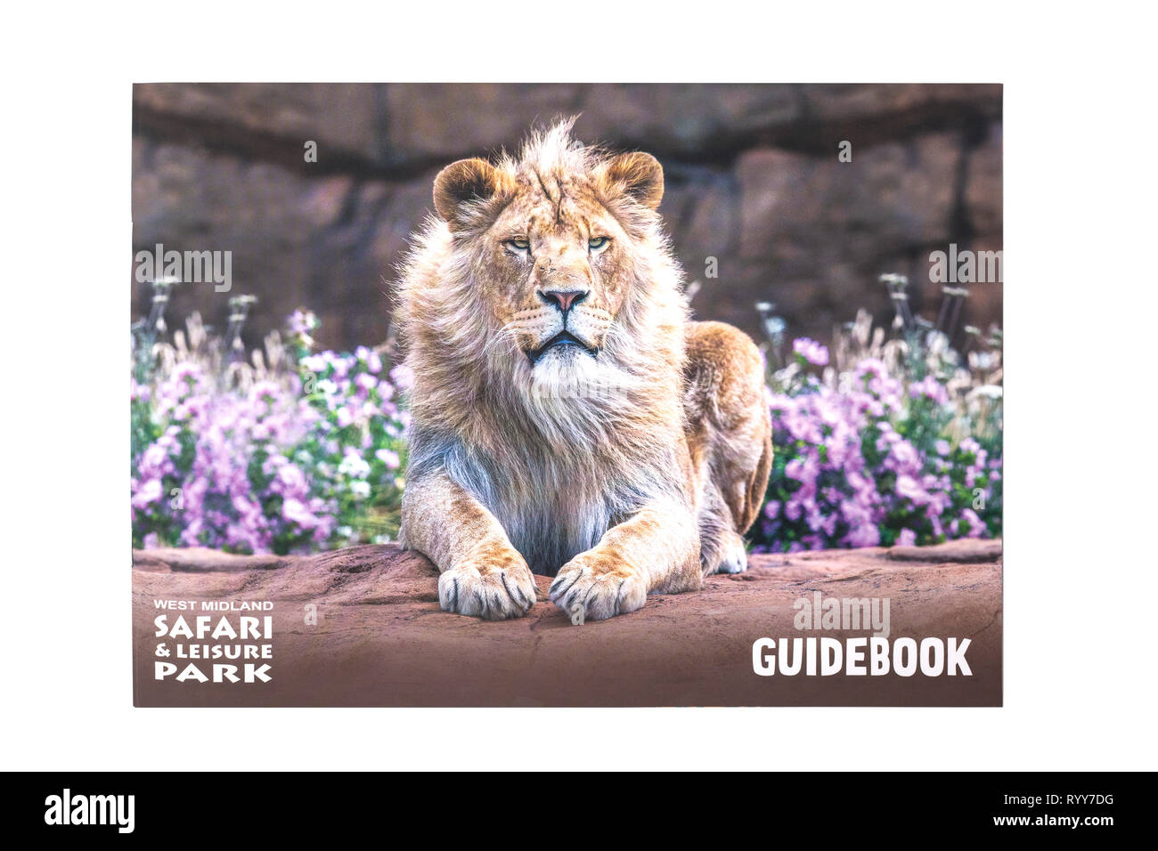 BEWDLEY, Großbritannien - 21. FEBRUAR 2019: Ratgeber für West Midland Safari & Leisure Park, Bewdley, Hereford und Worcester, England Stockfoto