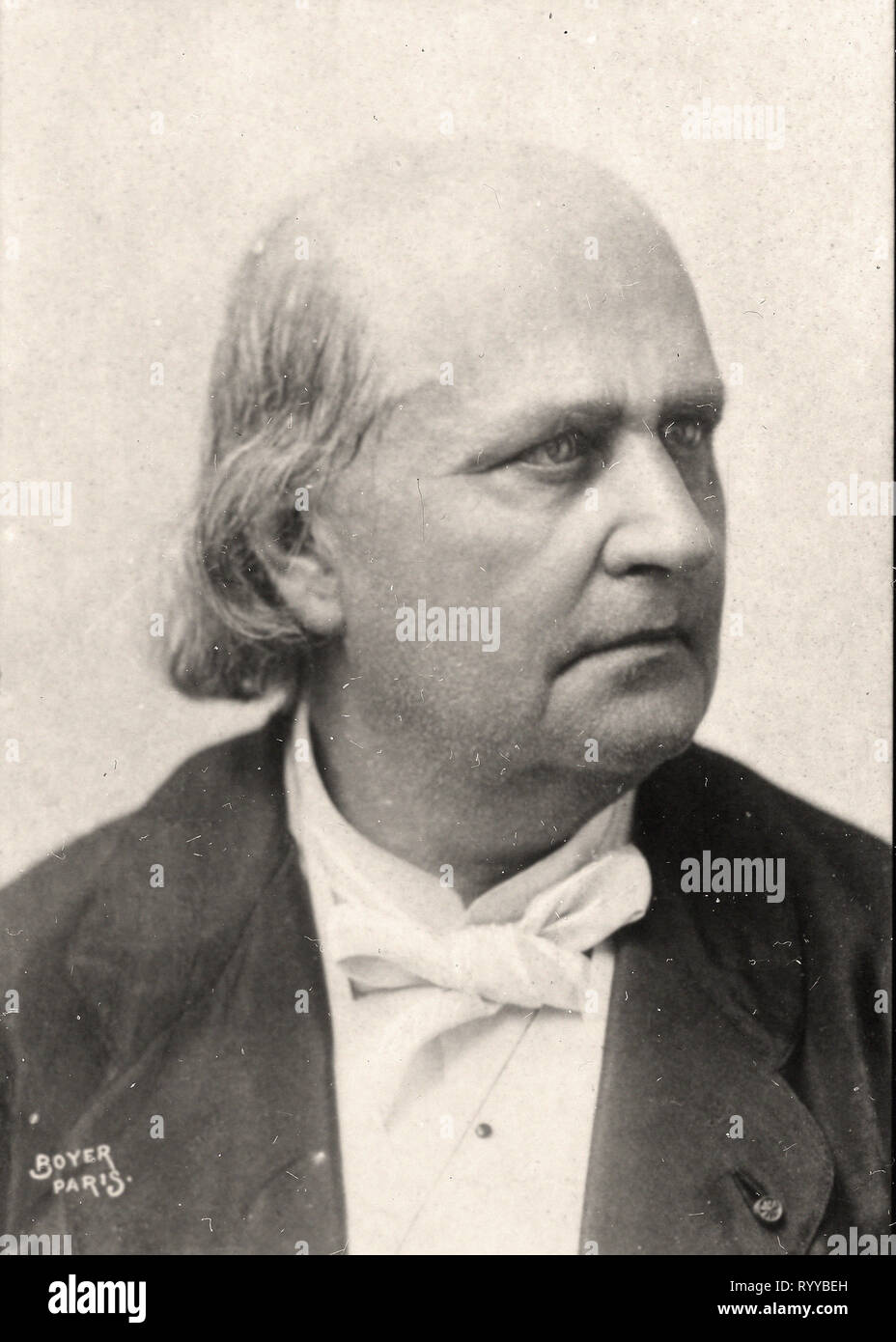 Fotografische Porträt von leconte De Lisle aus der Sammlung Félix Potin, Anfang des 20. Jahrhunderts Stockfoto