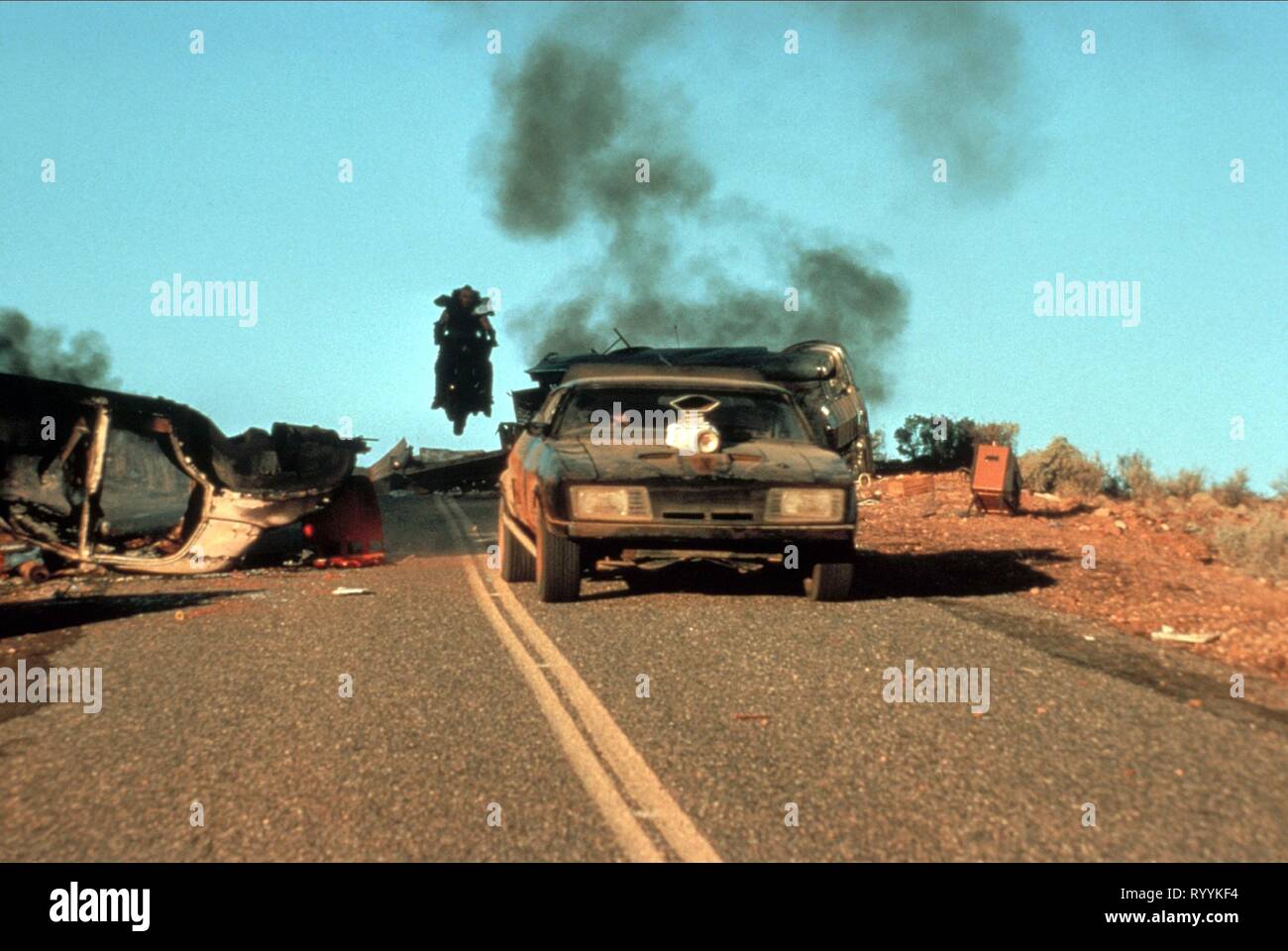 Straße Szene, MAD MAX 2: Der Road Warrior, 1981 Stockfoto