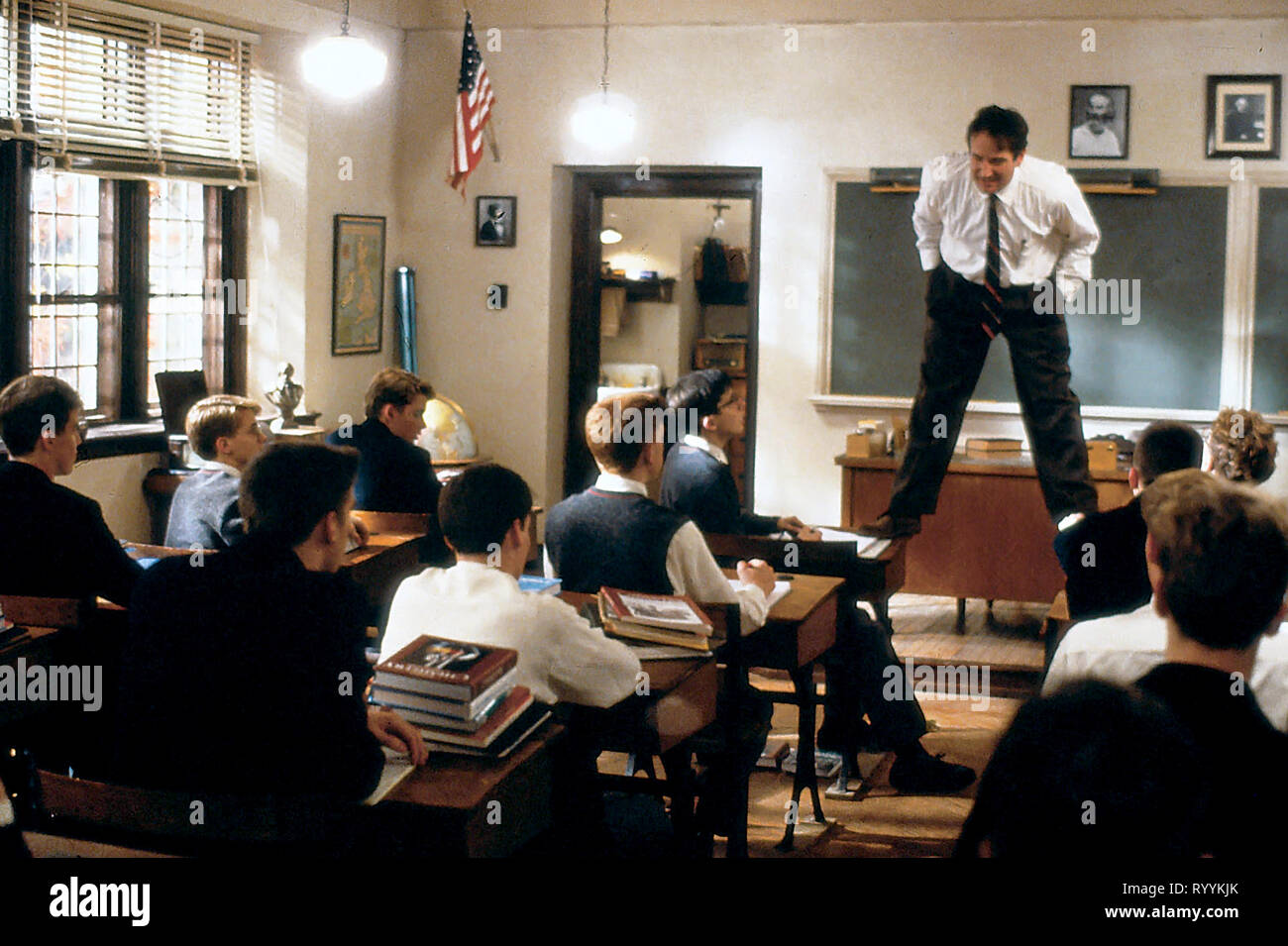 ROBIN WILLIAMS, Dead Poets Society, 1989 Stockfoto