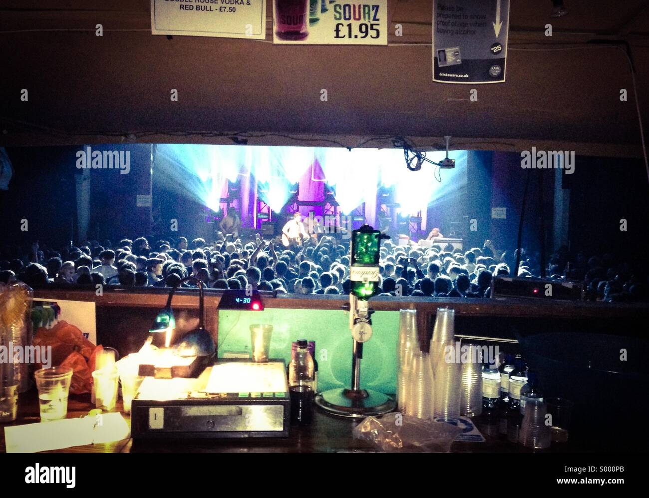 Bar bei einem gig Stockfoto