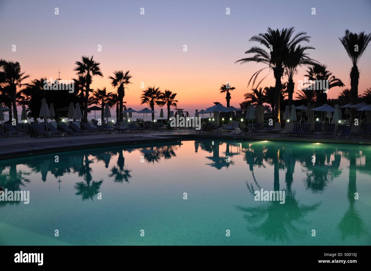 Zypern-Sonnenaufgang Stockfoto