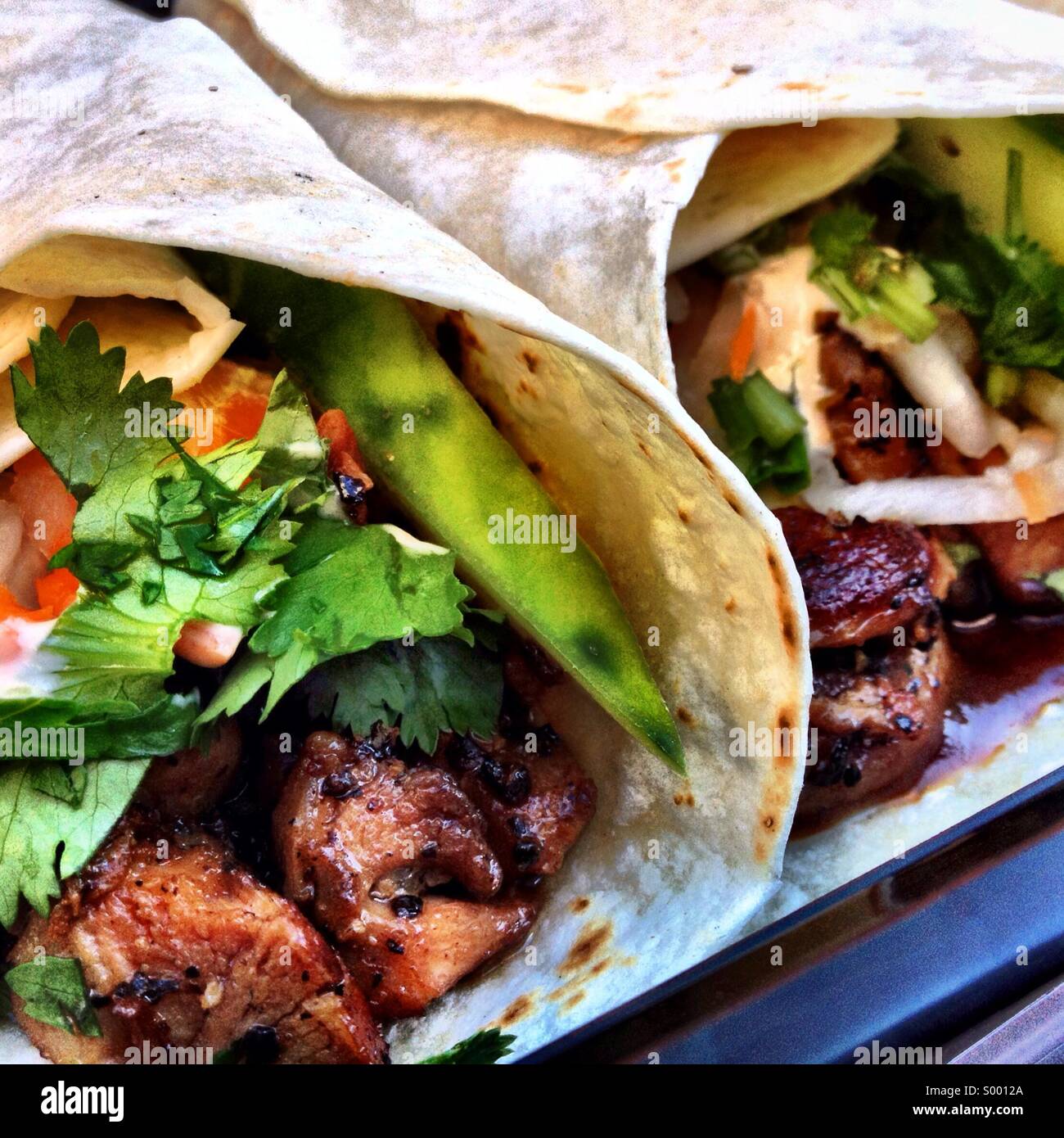 Huhn-Moo-Shoo-Mittagessen. Stockfoto