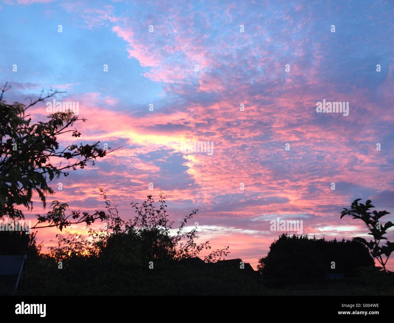 Dramatischen Sonnenuntergang Stockfoto