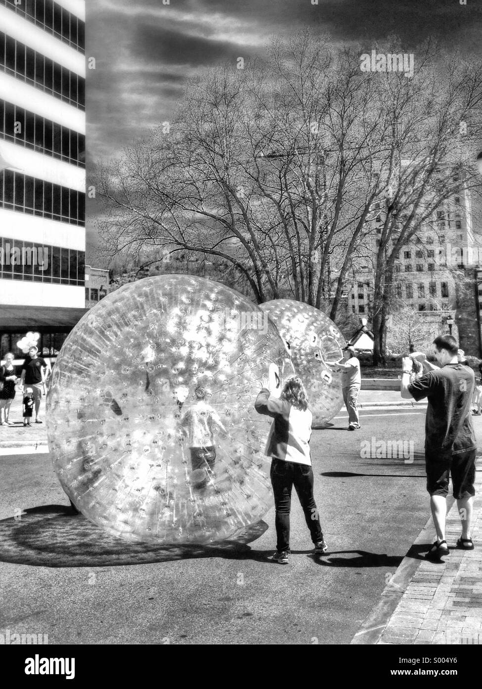 Packen Sie sq Asheville NC Stockfoto