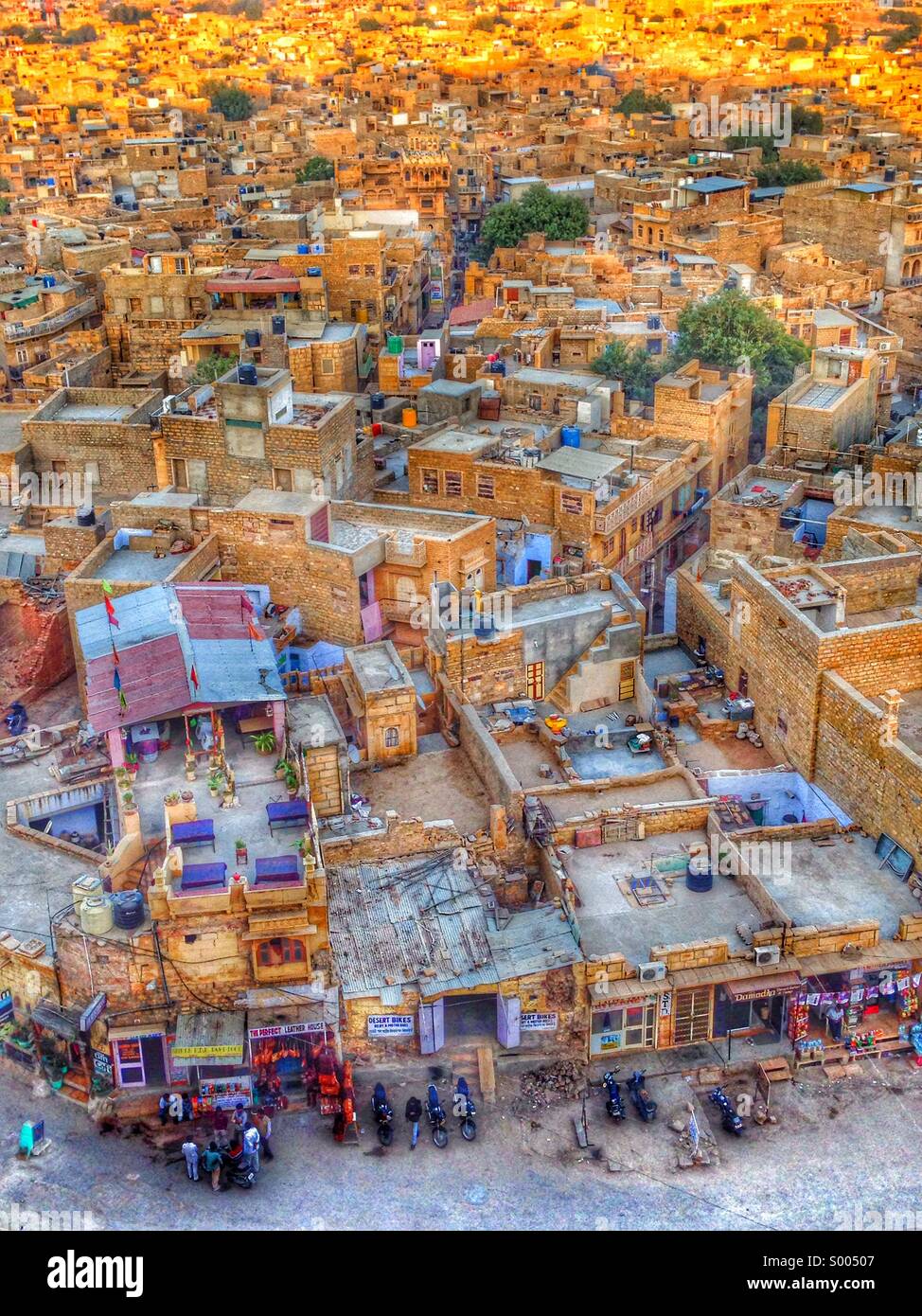 Jaisalmer, der goldenen Stadt. Stockfoto