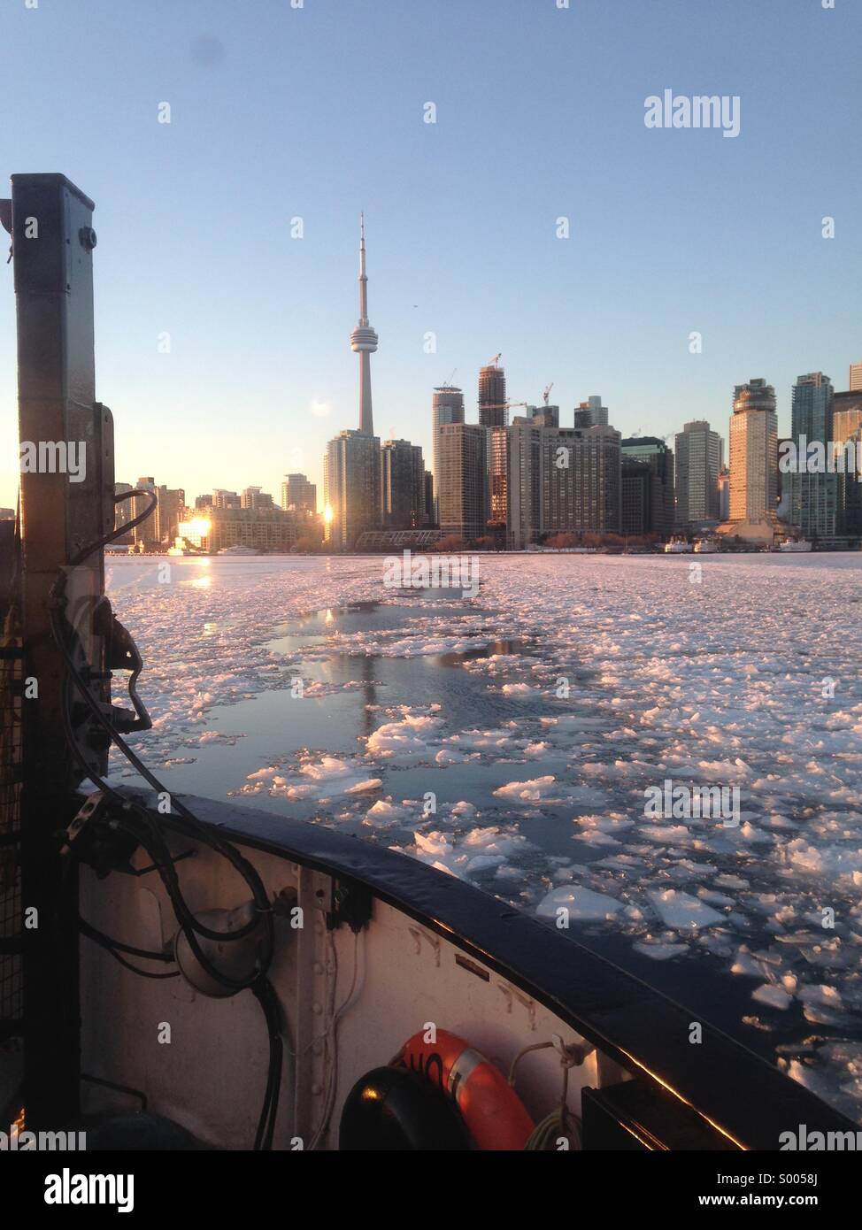 Toronto Winter Wasser Stockfoto