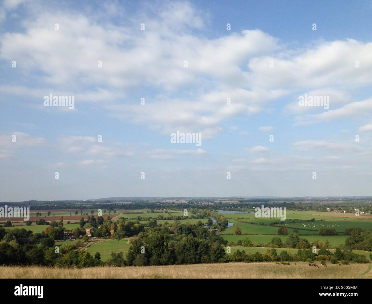 Thames Valley in Buckinghamshire Stockfoto