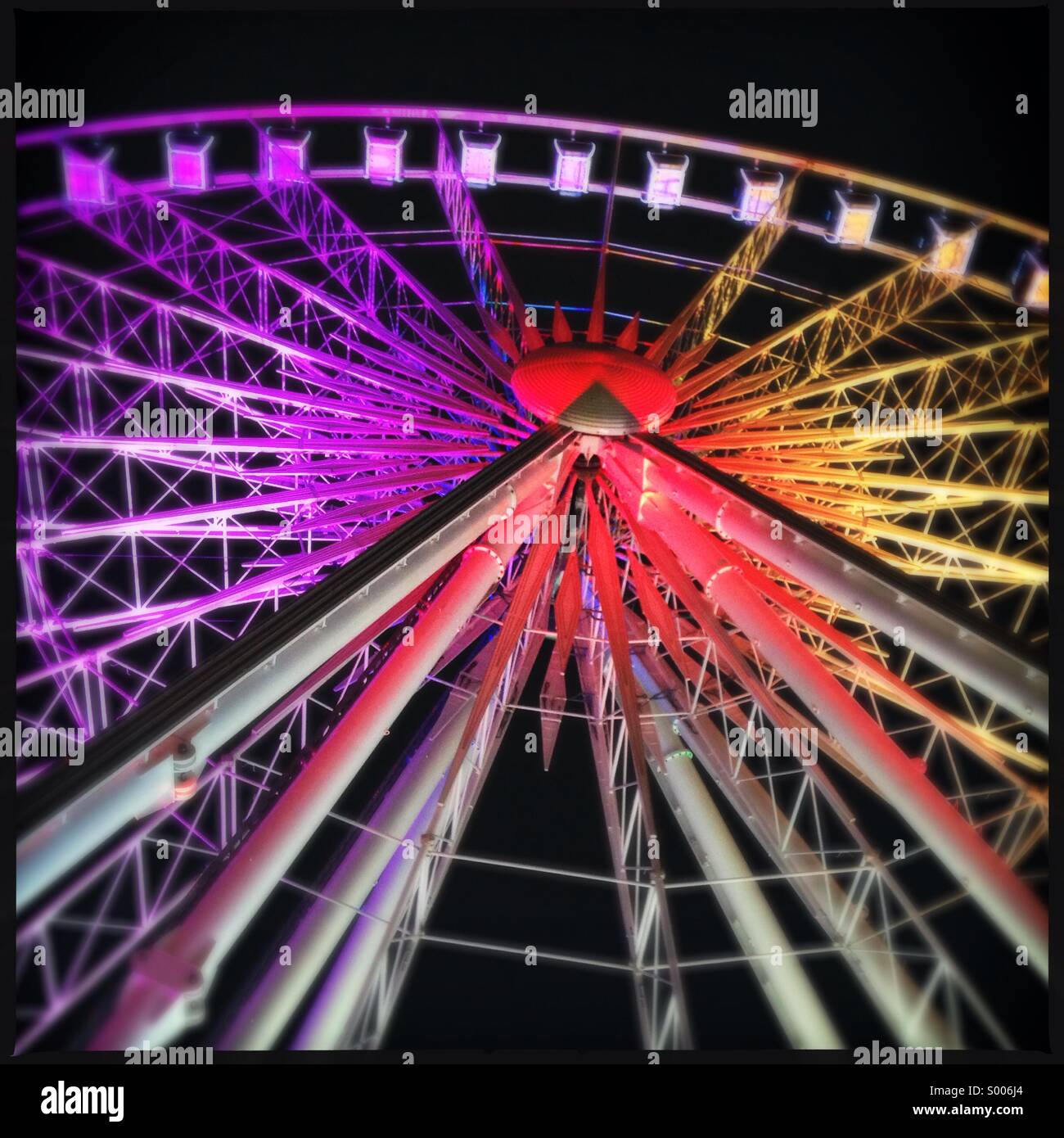 Riesenrad in der Innenstadt von Atlanta, Georgia USA Stockfoto