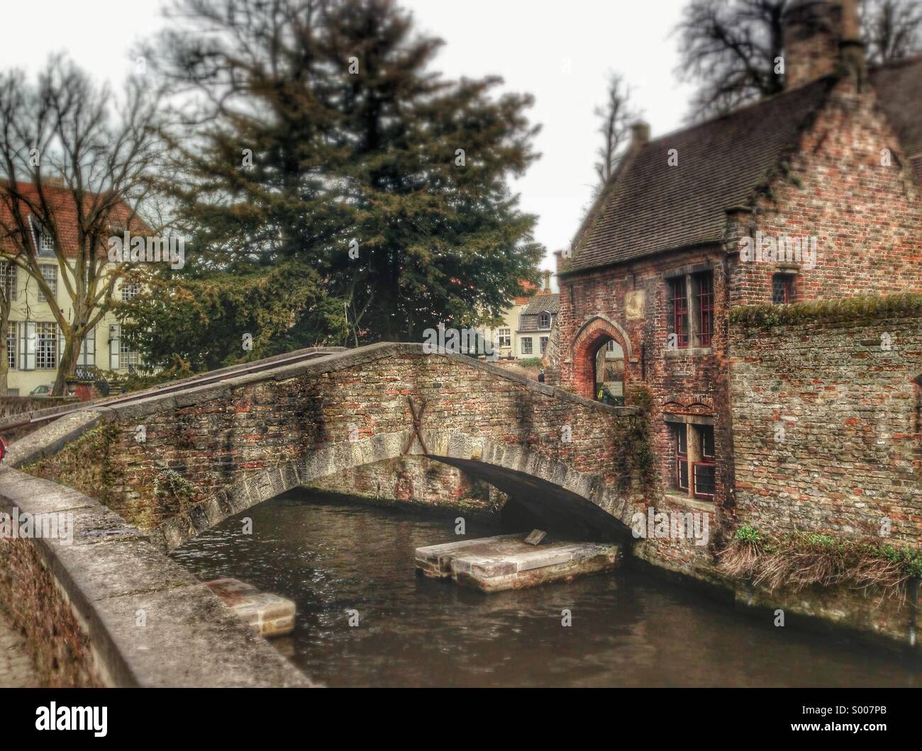 Liebhaber-Brücke, Brügge Stockfoto