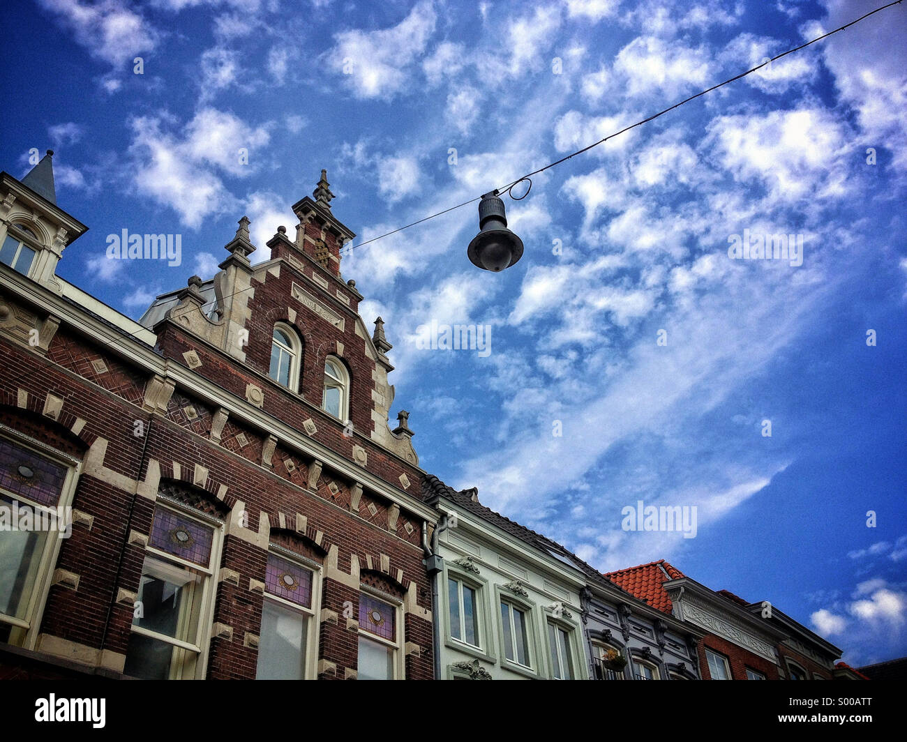Gebäudedetails in den Niederlanden Stockfoto