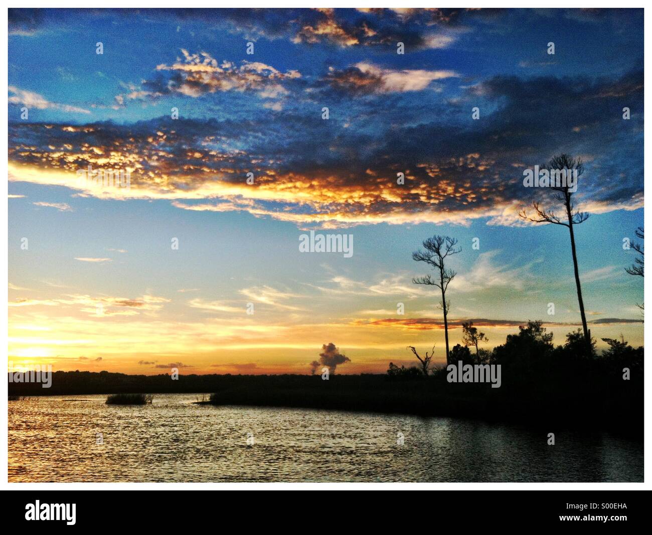 Atlantic Intracoastal Waterway, Jacksonville Beach, Florida Stockfoto