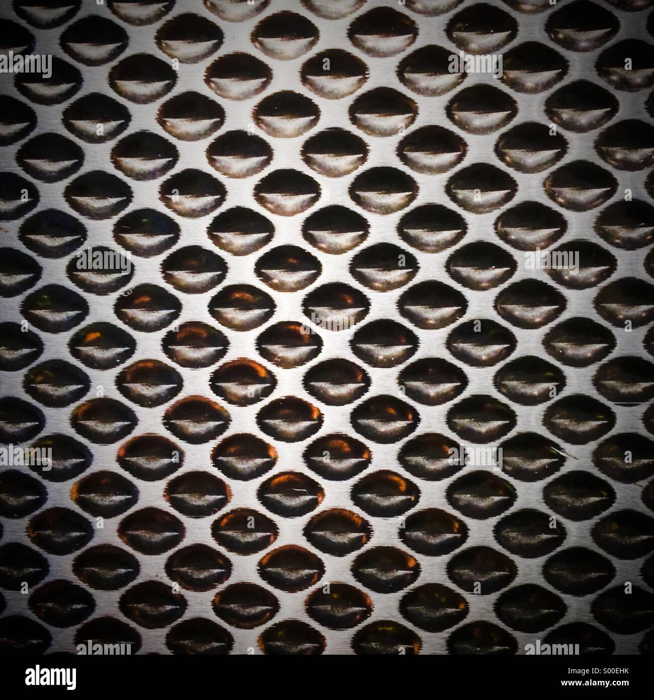 Aluminium-Muster Stockfoto
