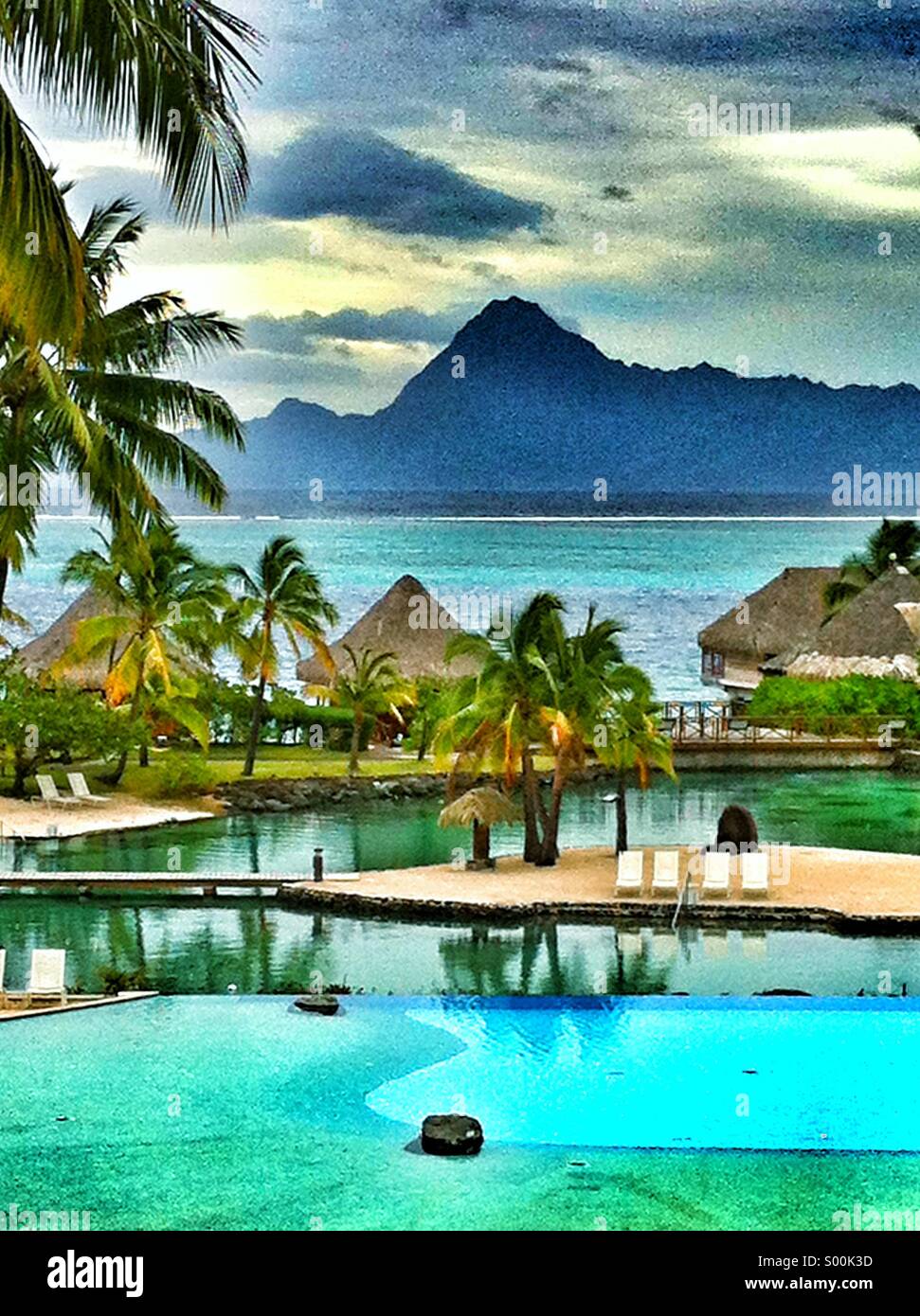 Tahiti in Französisch-Polynesien Stockfoto