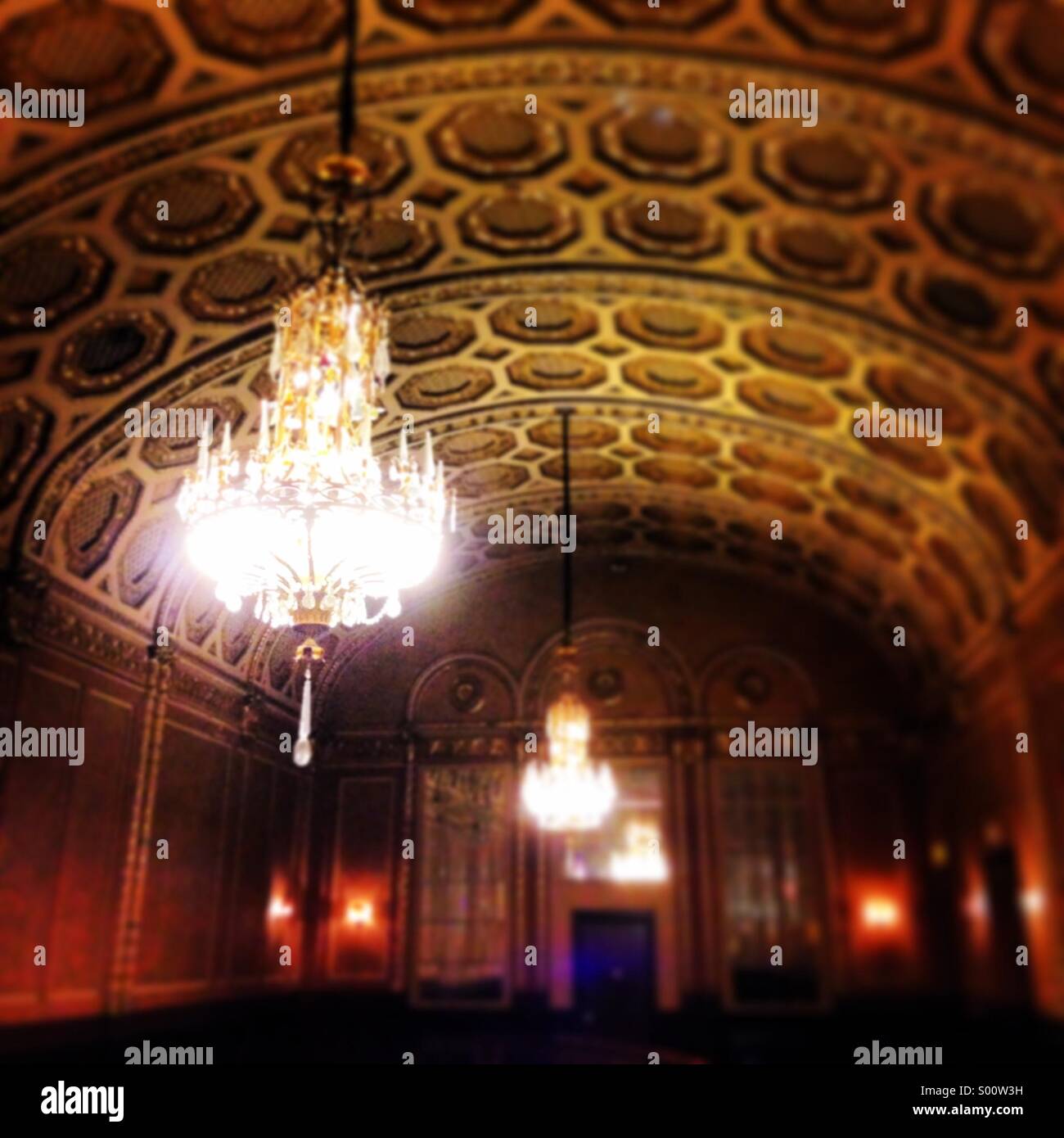 Die Grand Lobby am Michigan Theater, Ann Arbor, Michigan Stockfoto