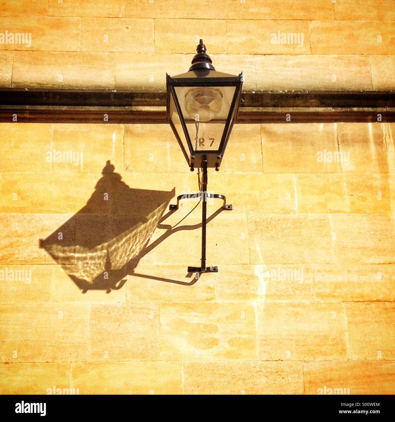 Alte Lampe, Oxford, UK Stockfoto