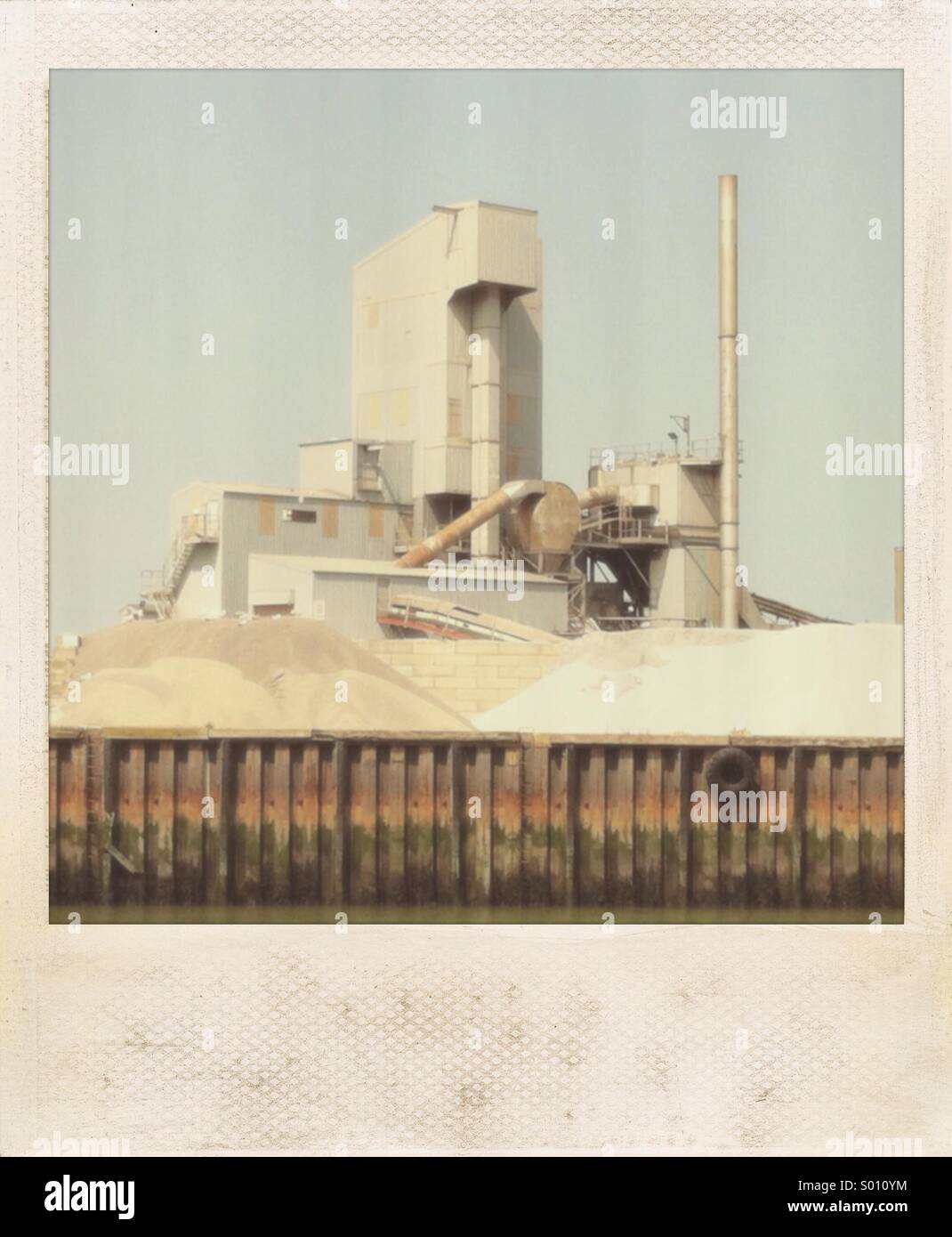 Zement-Fabrik whitstable Stockfoto