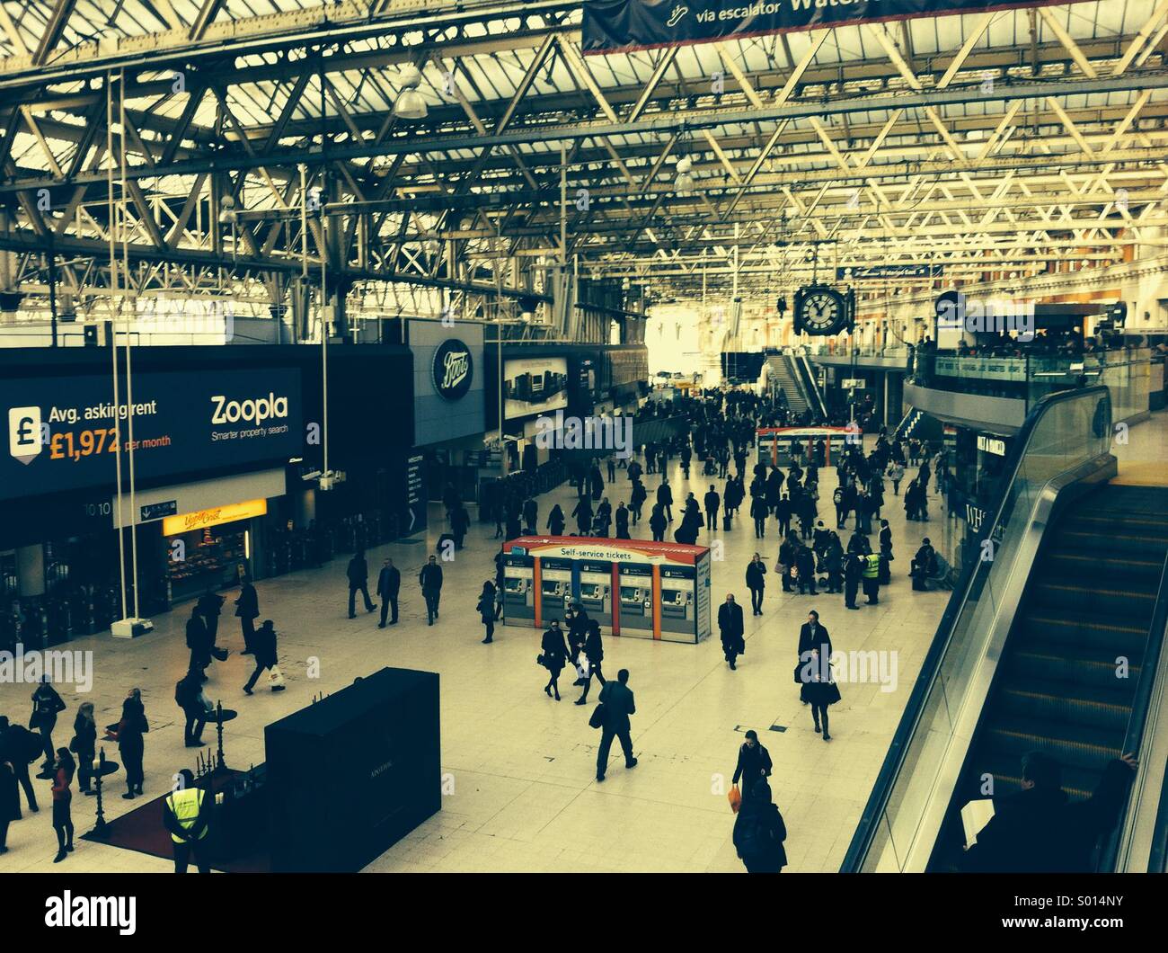 Waterloo Station-London-uk Stockfoto