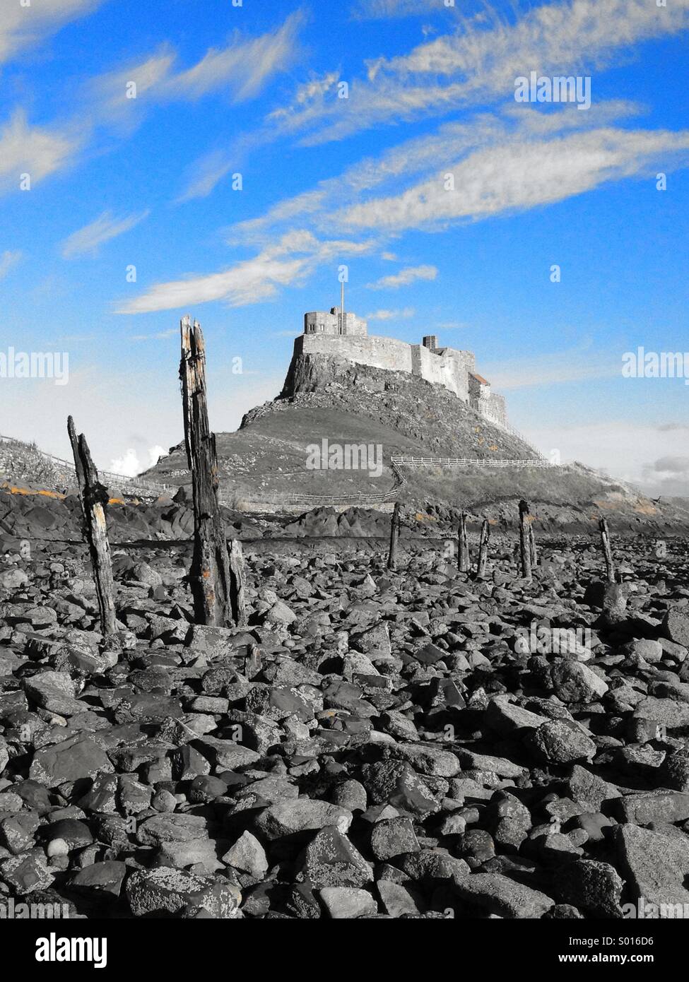 Holy Island. Lindisfarne Northumberland Stockfoto