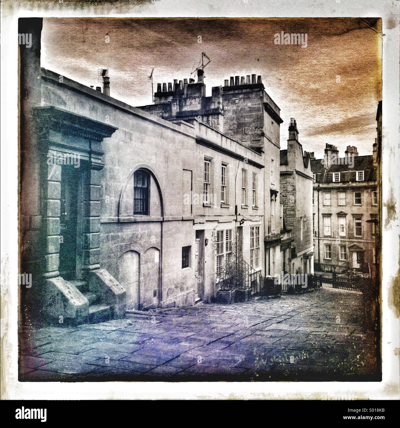 Bath, Somerset, UK - Smartphone-aufgenommenes Stockfoto