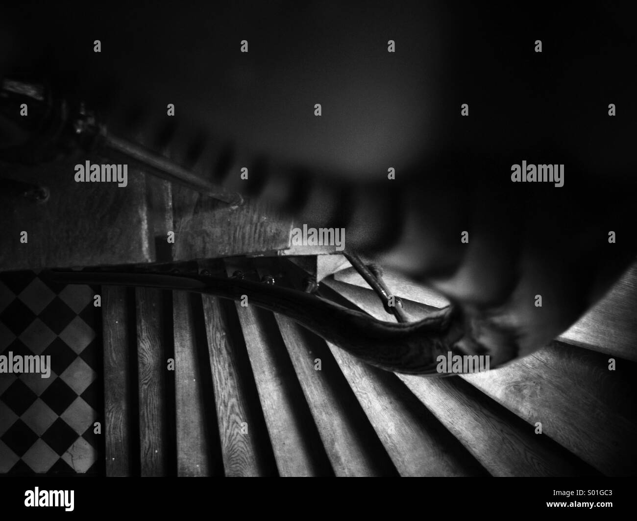 Treppe-Draufsicht Stockfoto