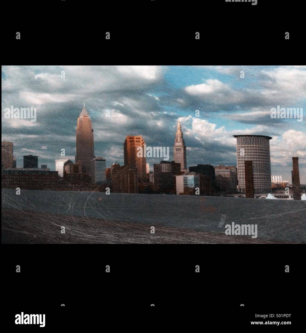 Cleveland, Ohio Skyline. Stockfoto