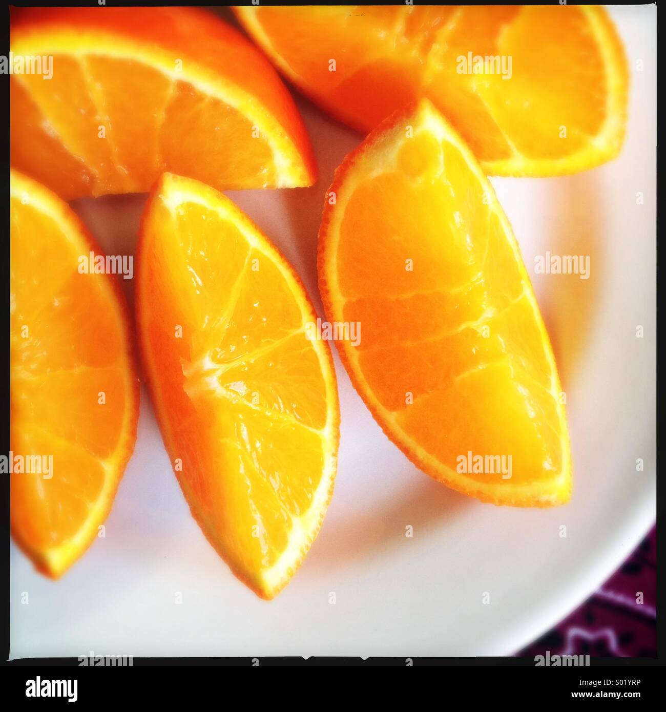 Orangen, frisch Stockfoto