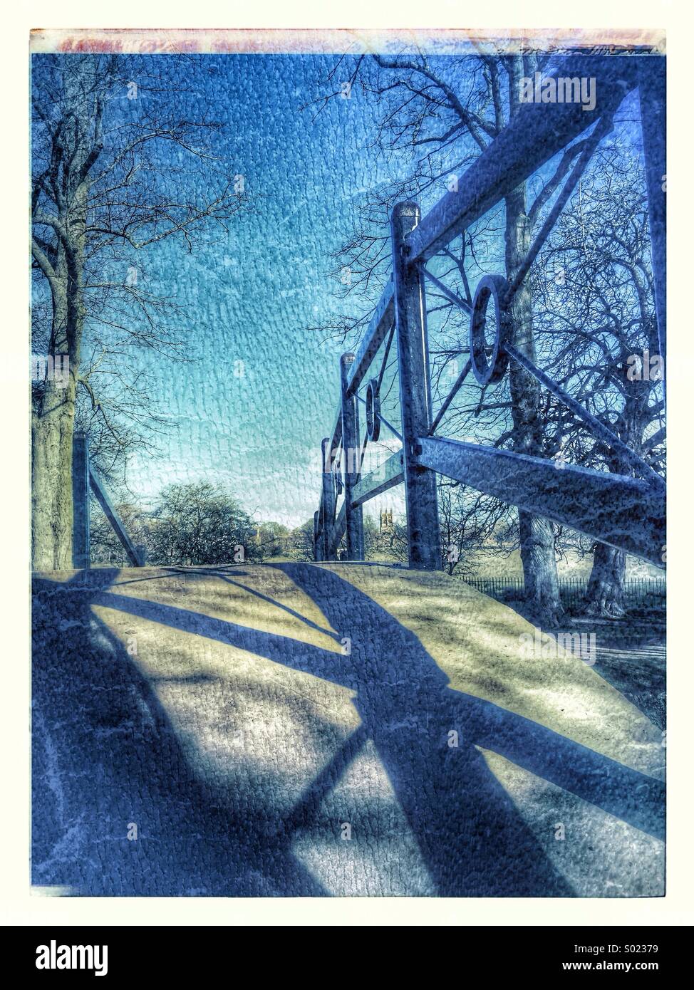 Brücke über den Fluss Cherwell Oxford Stockfoto