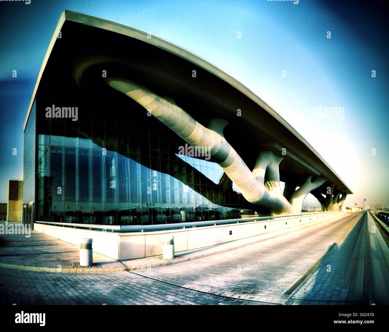 Qatar National Convention Center - Smartphone-aufgenommenes Stockfoto