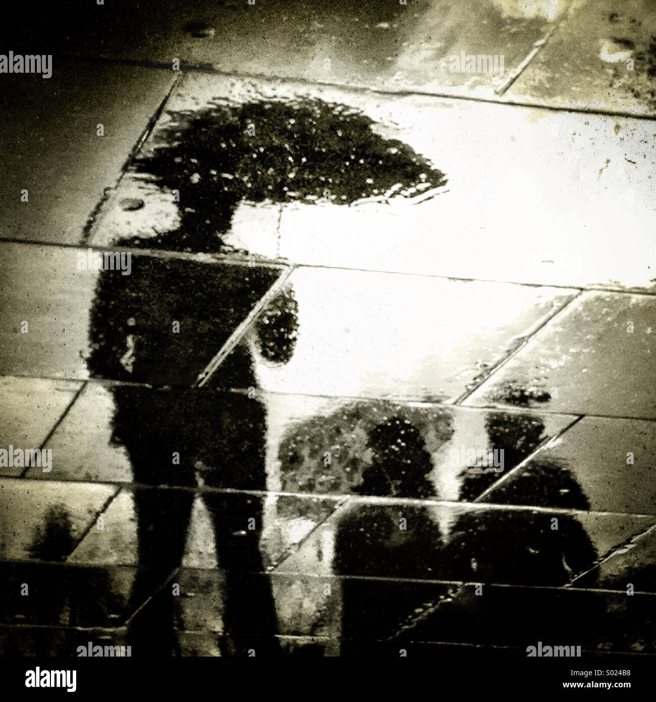 Regenschirm Schatten Stockfoto