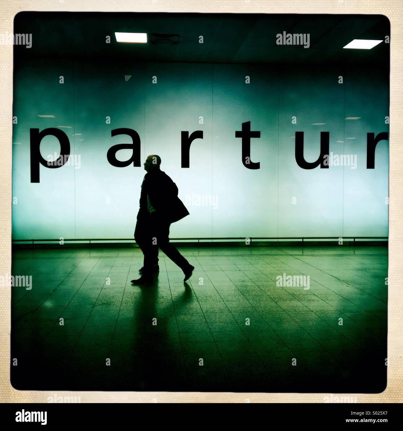 Depatures Glasgow Airport Stockfoto
