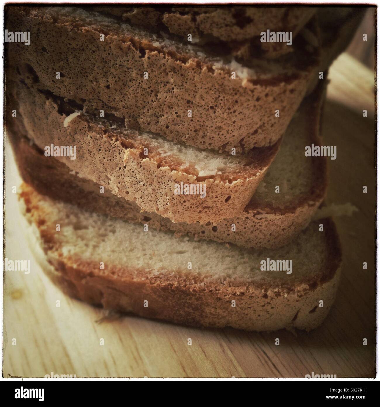 Hausgemachtes glutenfreies Brot Stockfoto