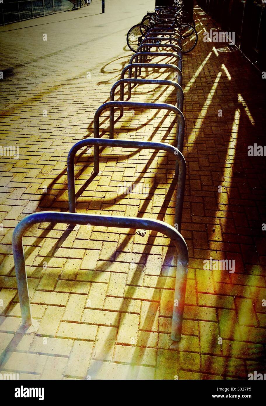 Fahrradständer Stockfoto