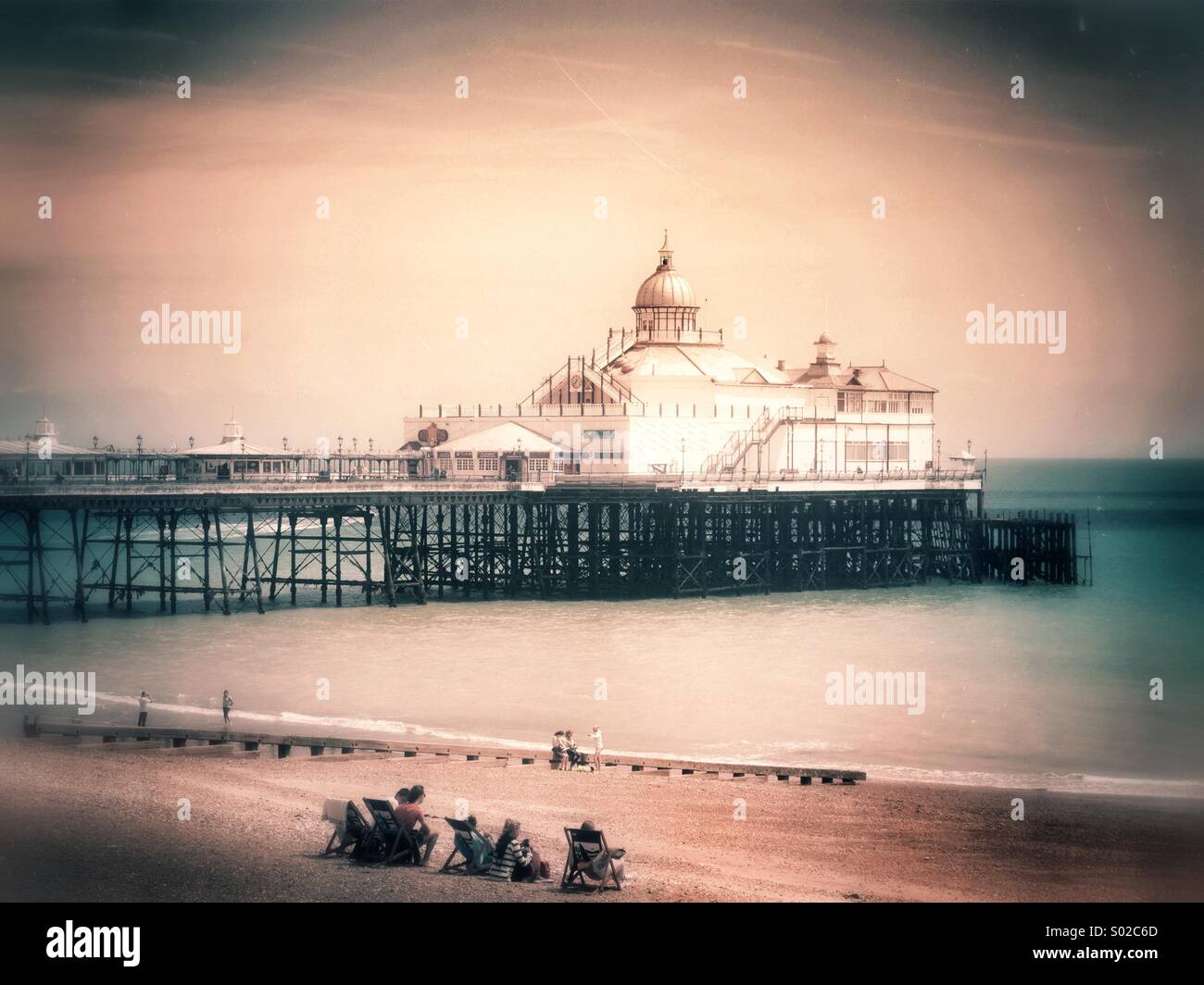 Eastbourne Pier - Smartphone-aufgenommenes Stockfoto