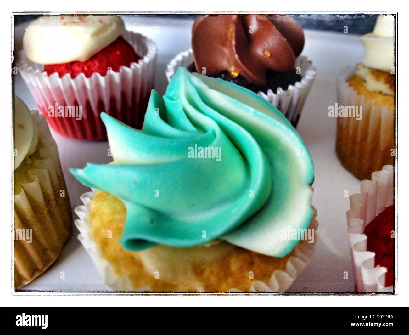 Cupcakes - Smartphone-aufgenommenes Stockfoto