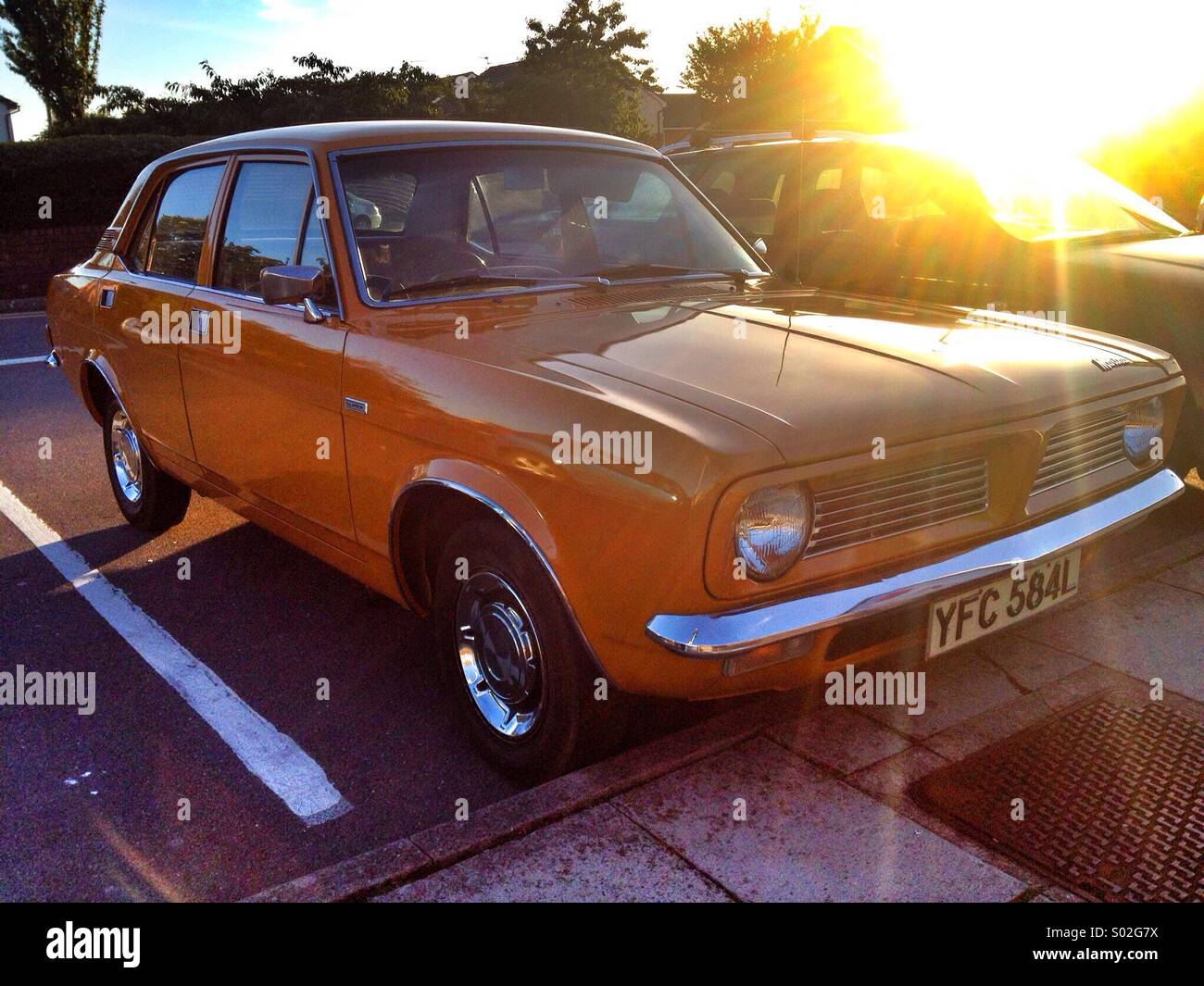 Bahnhofshalle standard Vintage Morris Marina Stockfoto