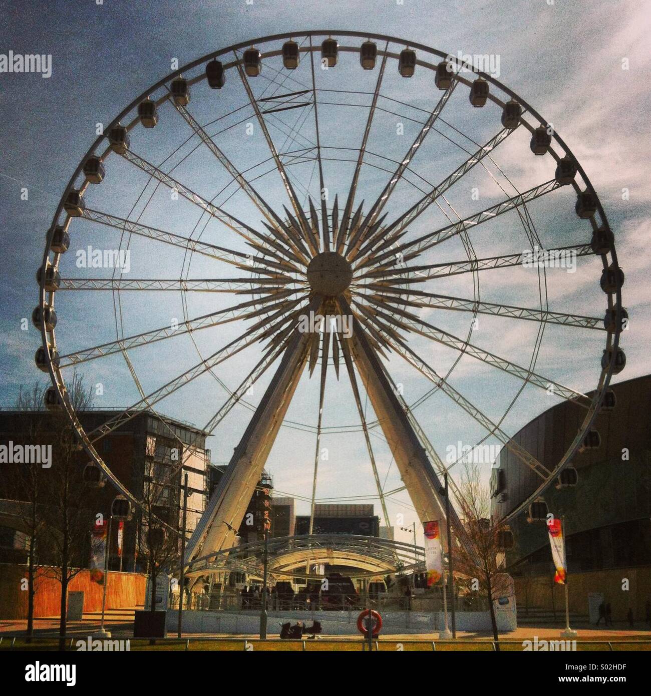 Riesenrad-Manchester Stockfoto