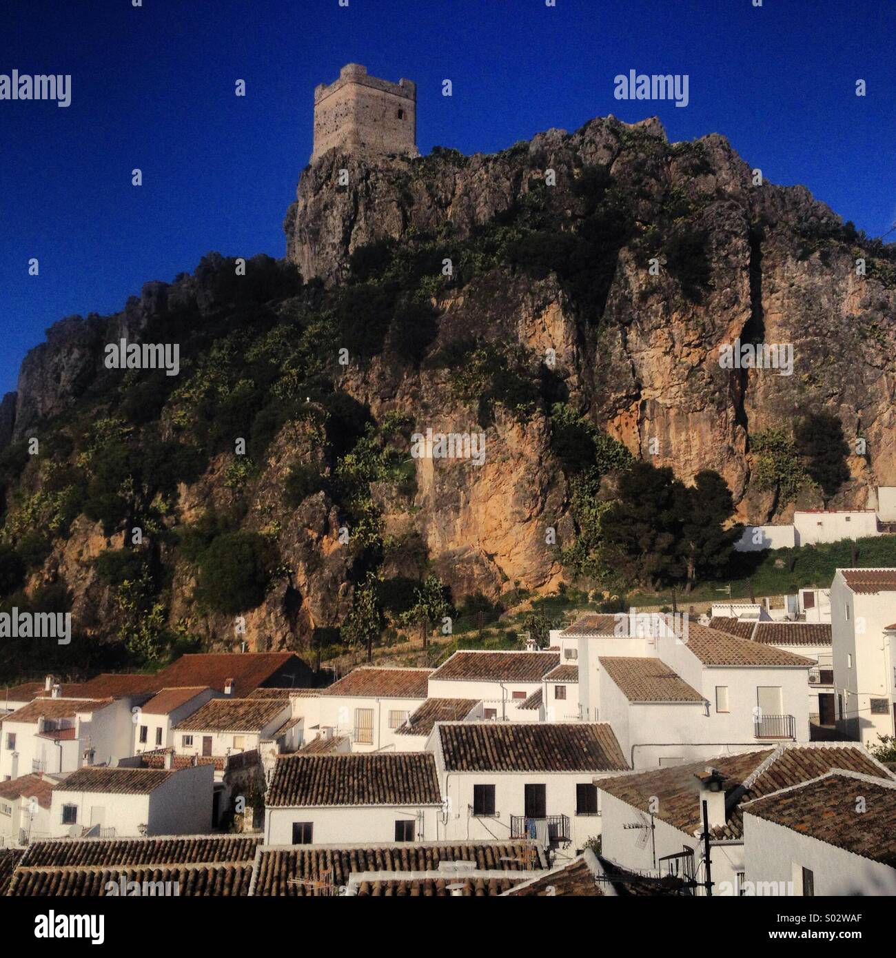 Zahara De La Sierra, Provinz Cadiz, Andalusien, Spanien Stockfoto