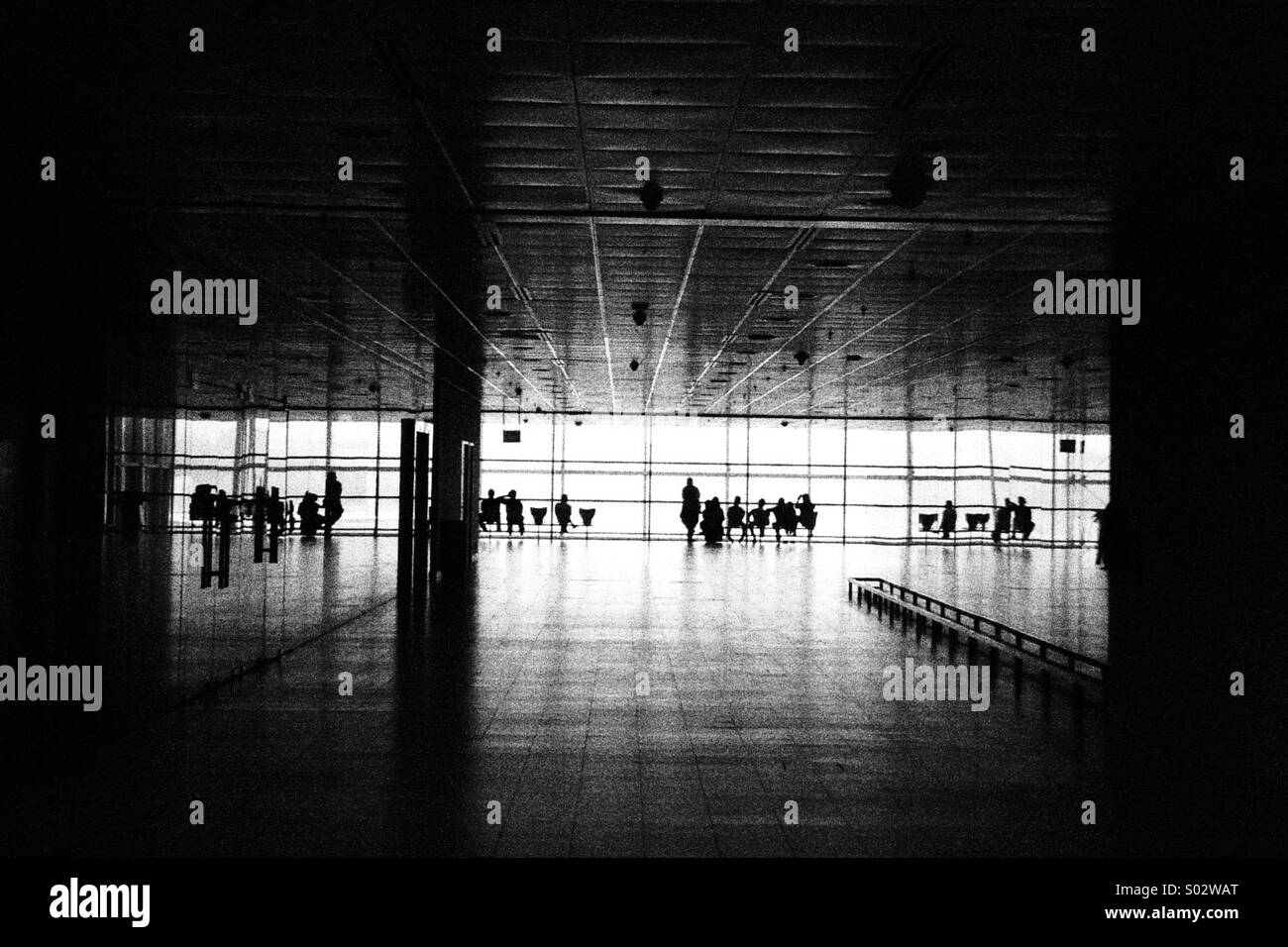 Silhouetten - Smartphone-aufgenommenes Stockfoto