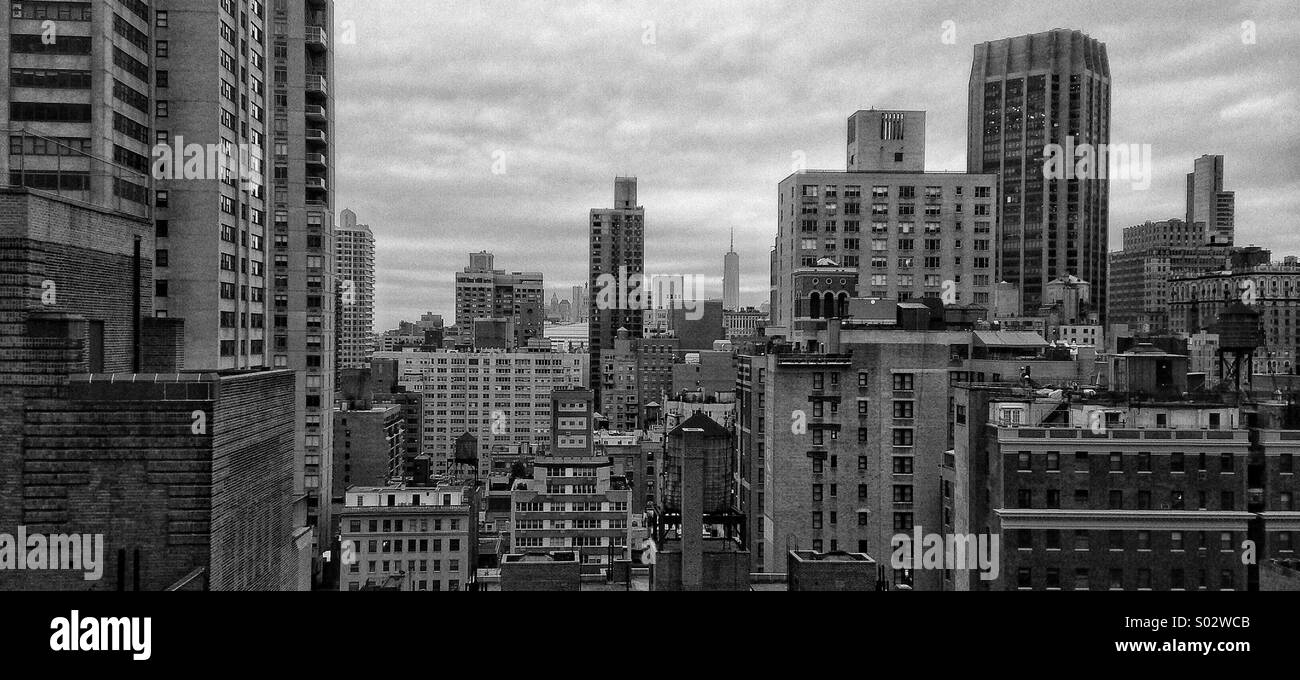 Skyline von Manhattan, New York Stockfoto