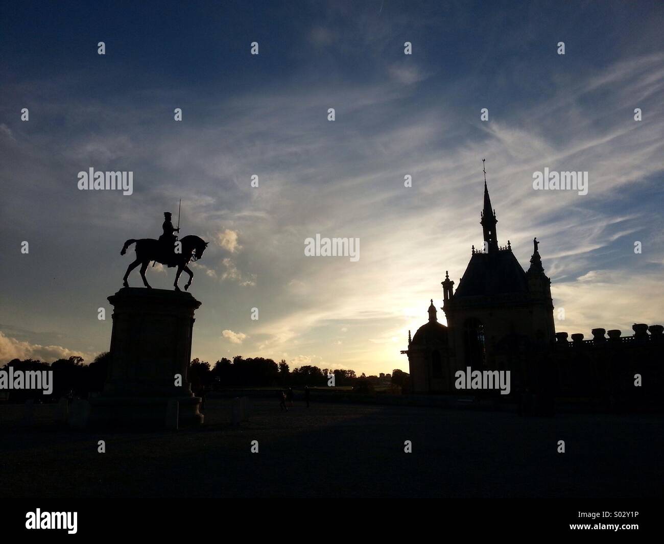 Château de Chantilly - Castel von Chantilly - Frankreich Stockfoto