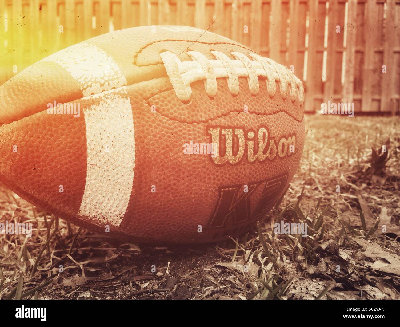 Fußball - Smartphone-aufgenommenes Stockfoto