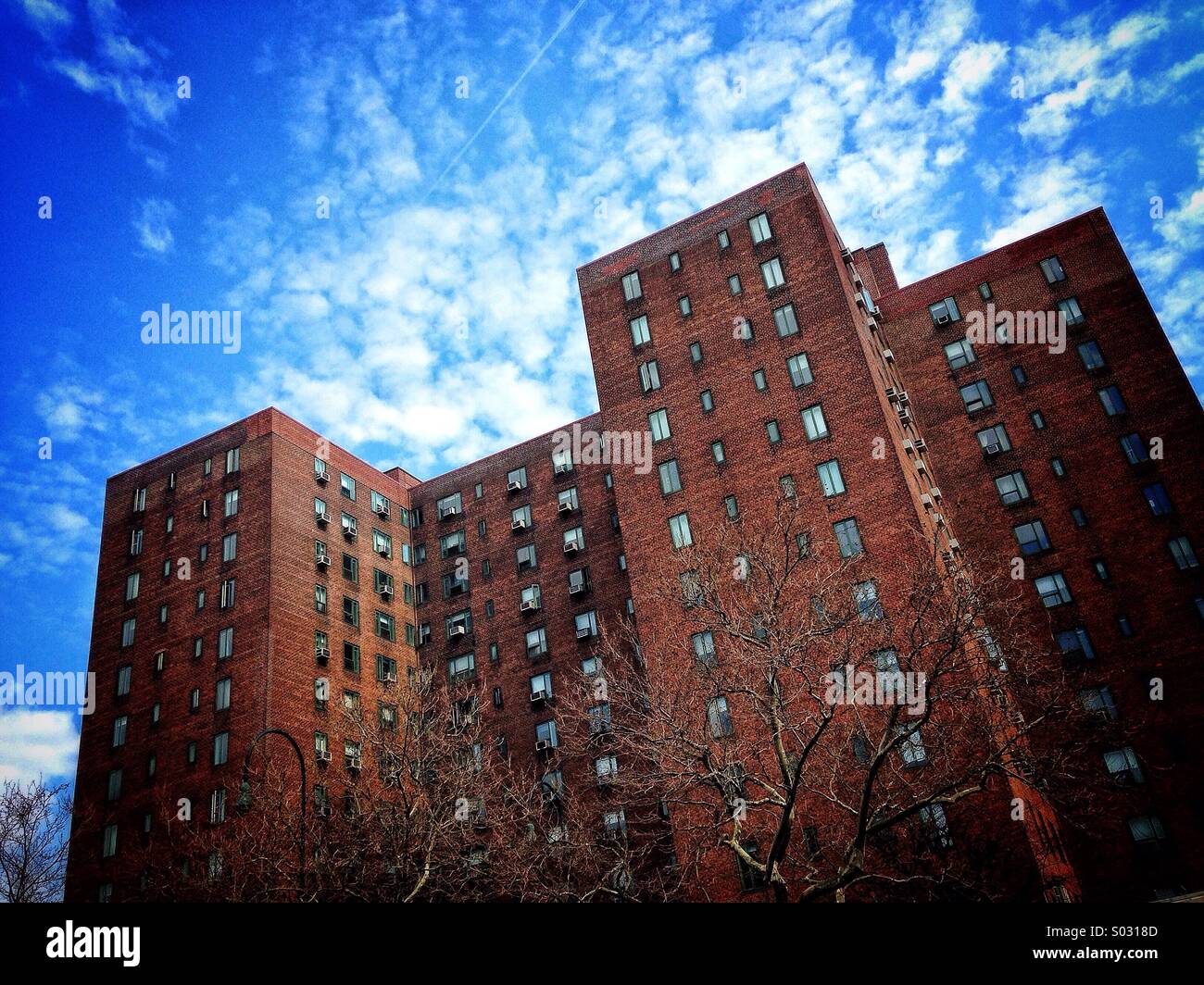 High-Rise Wohnungen, Ostdorf, Manhattan, New York Stockfoto